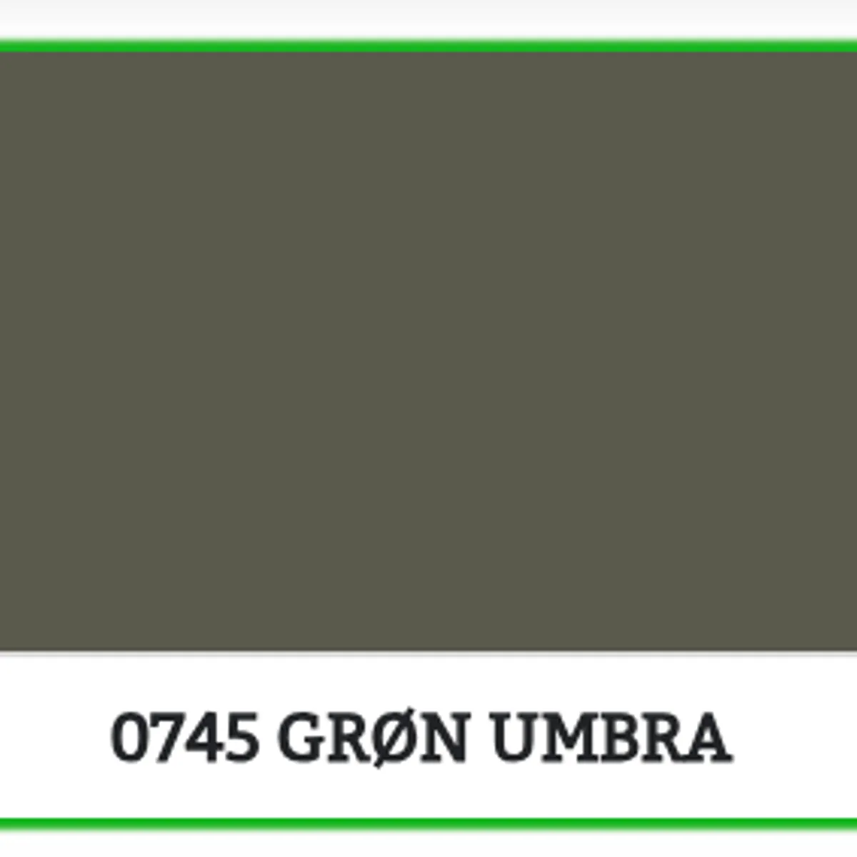 0745 - GRØNN UMBRA - 9 L - Maling