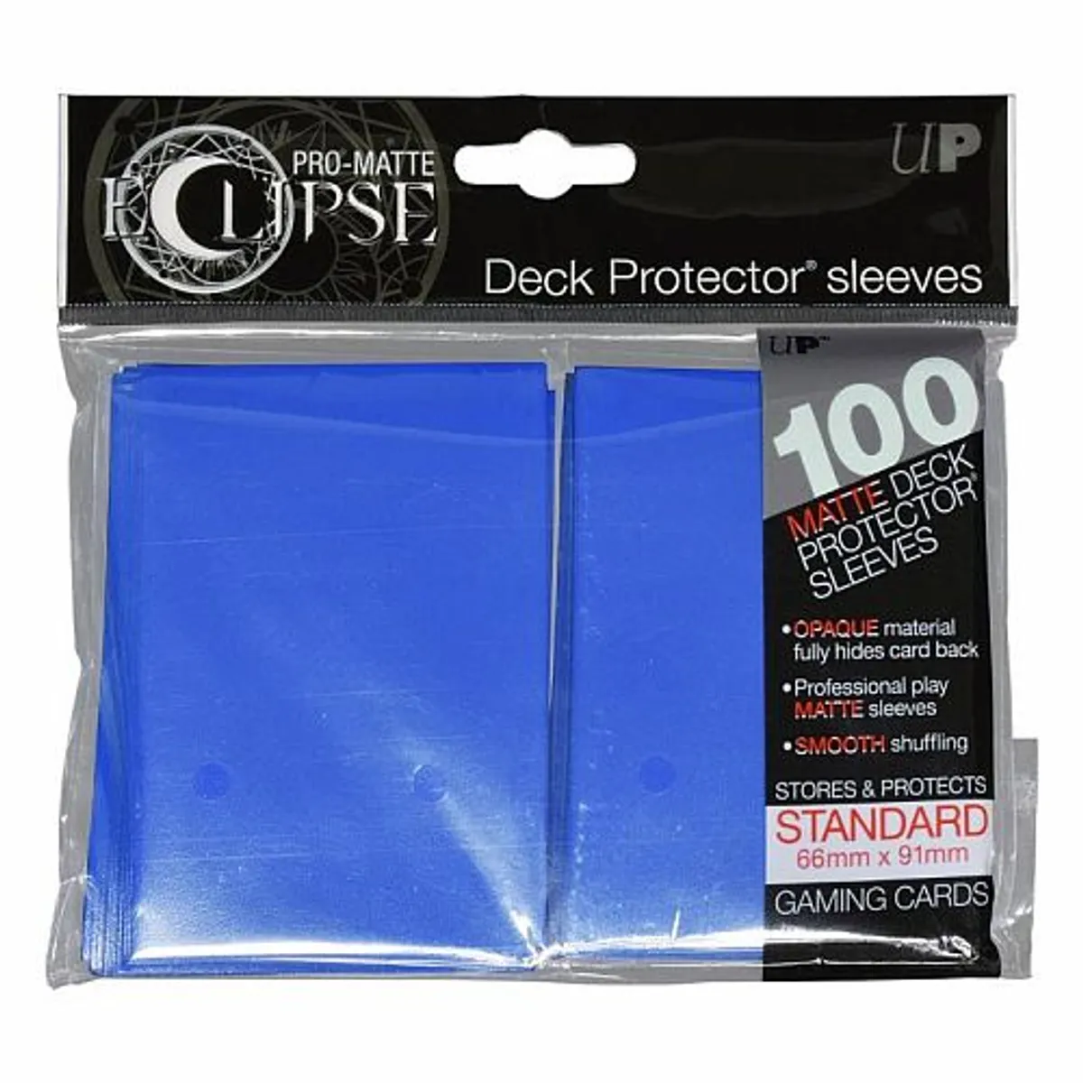 100 lommer - Ultra Pro - Eclipse: Pacific Blue (BlÃ¥) (Top kvalitet) - Pro-Matte/Non-Glare - Professional Sleeves #85602