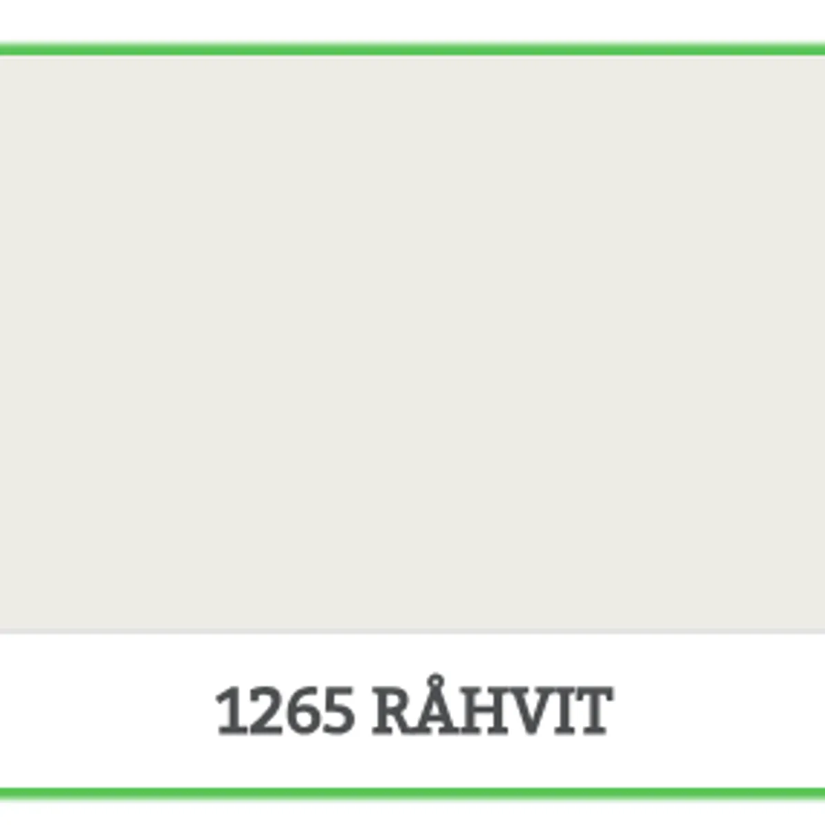 1265 - RÅHVIT - 0.68 L - Maling