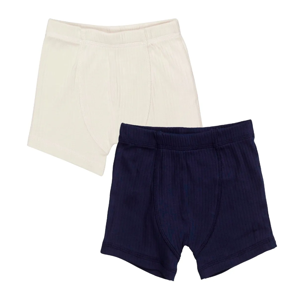 2-PAK BOXERSHORTS I RIB JERSEY - NAVY/ CREAM COMB. KICK - NAVY/ CREAM COMB. KICK / 92