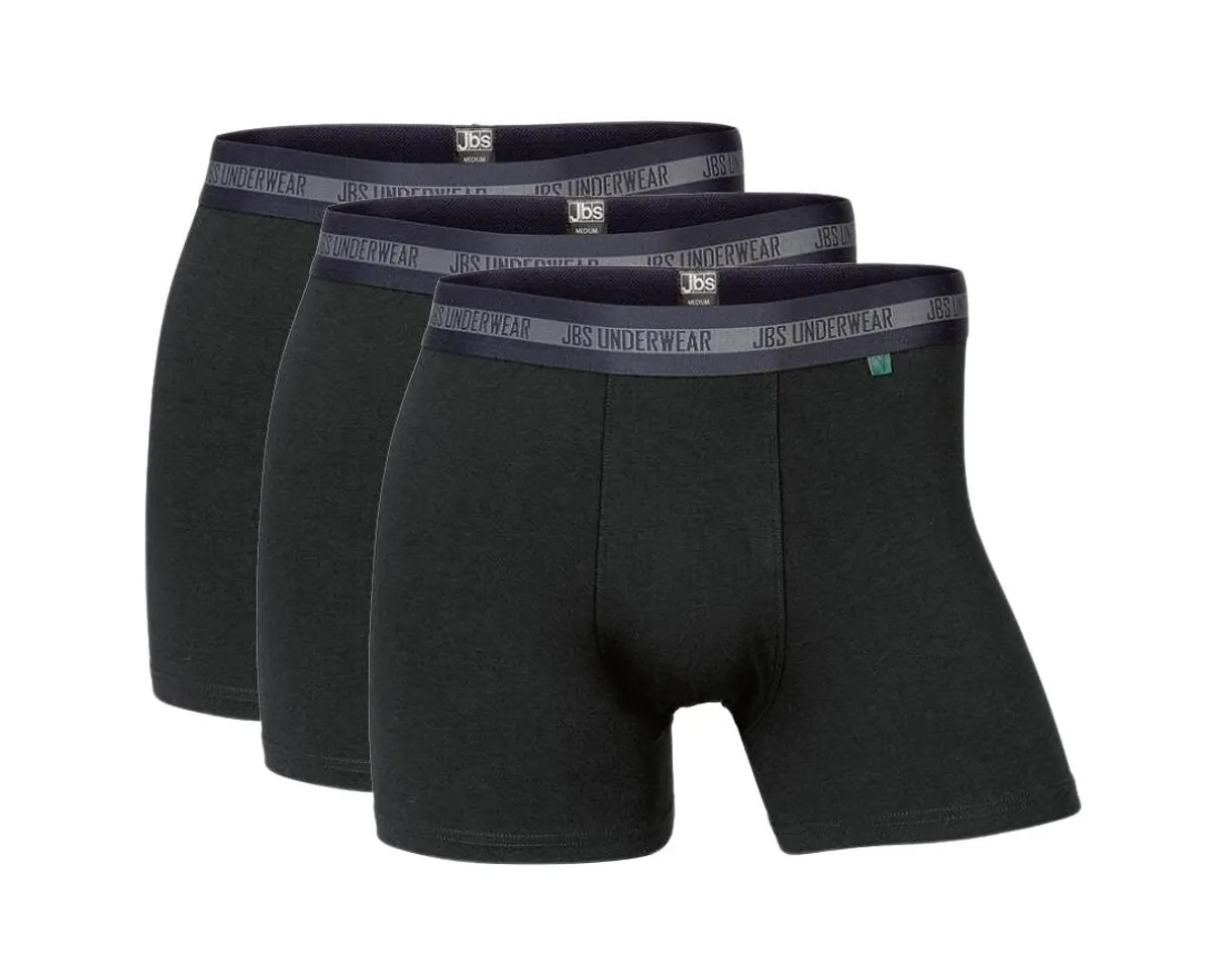 3-pak JBS bambus boxershorts, sort, str. XL