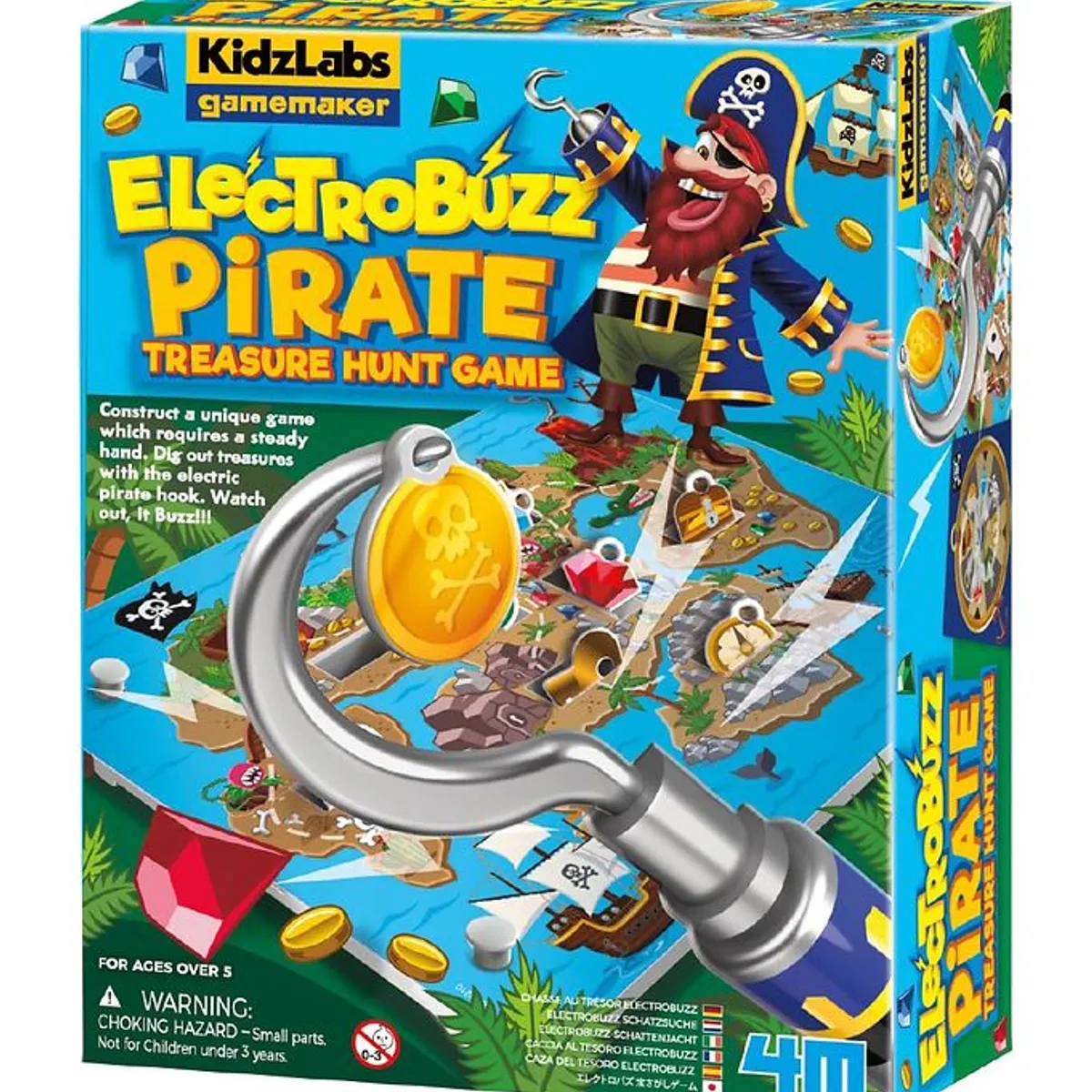 4M - KidzLabs Gamemaker - Elektro Buzz Pirat Spil