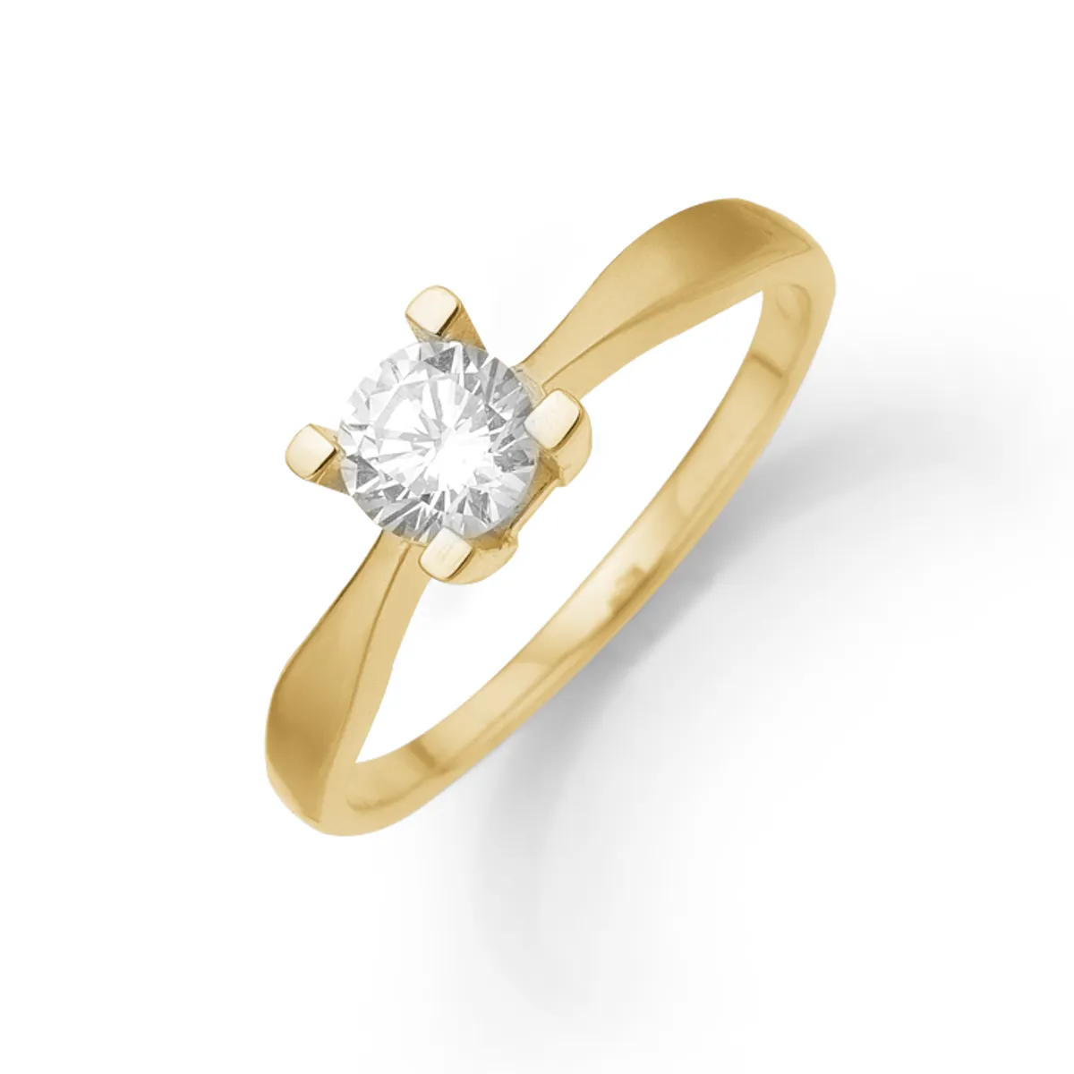 Aagaard Eternity 14 Karat Guld Ring med Brillant 0,15 Carat W/P1