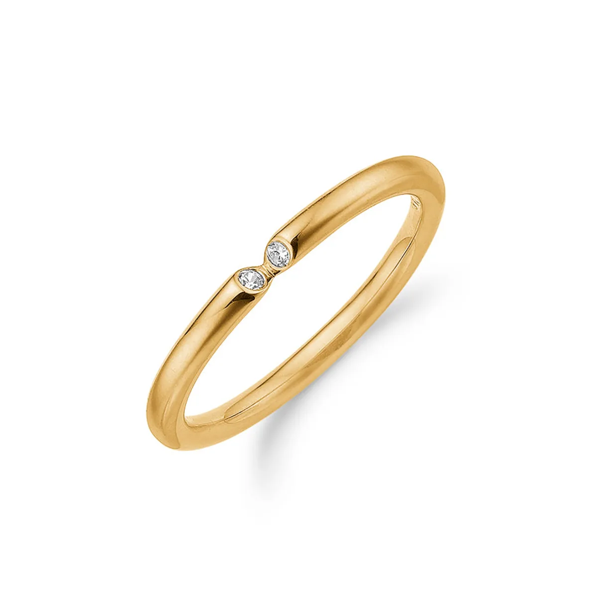 Aagaard - Guld ring med sten af zirkonia - 08622749