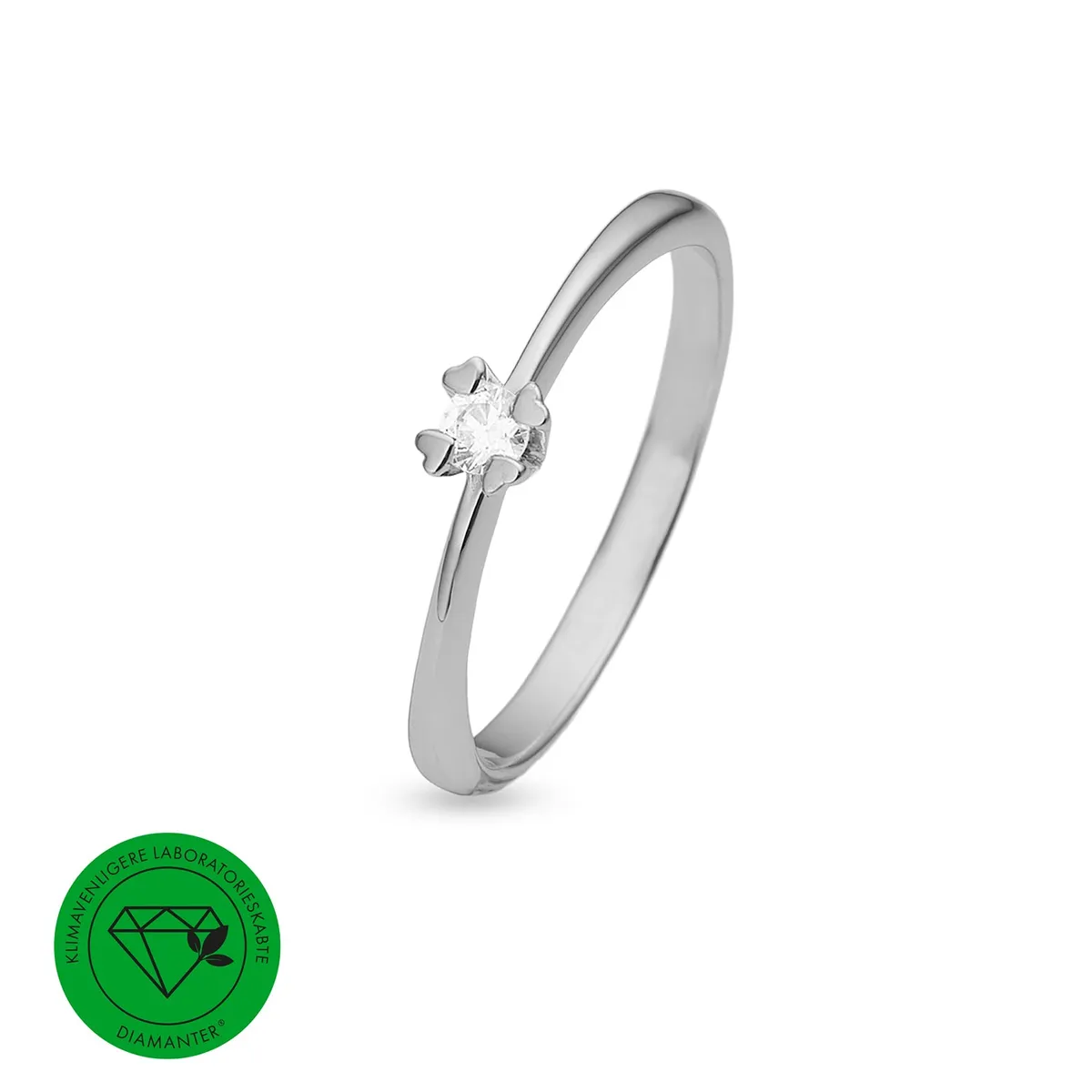 Aagaard - Mary ring 0,10 ct. sølv sterlingsølv