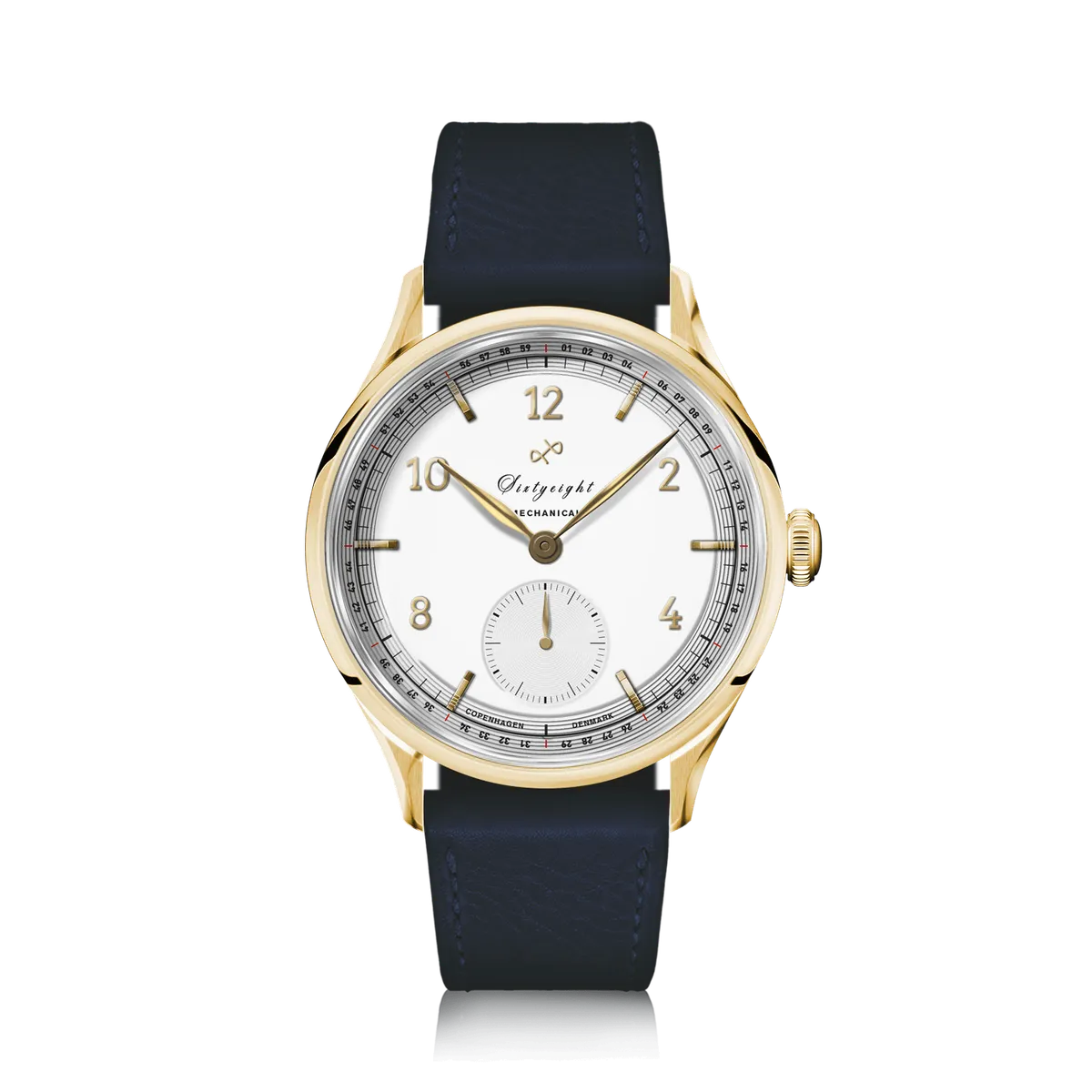 About Vintage 1968 Mechanical, Gold / White Automatic