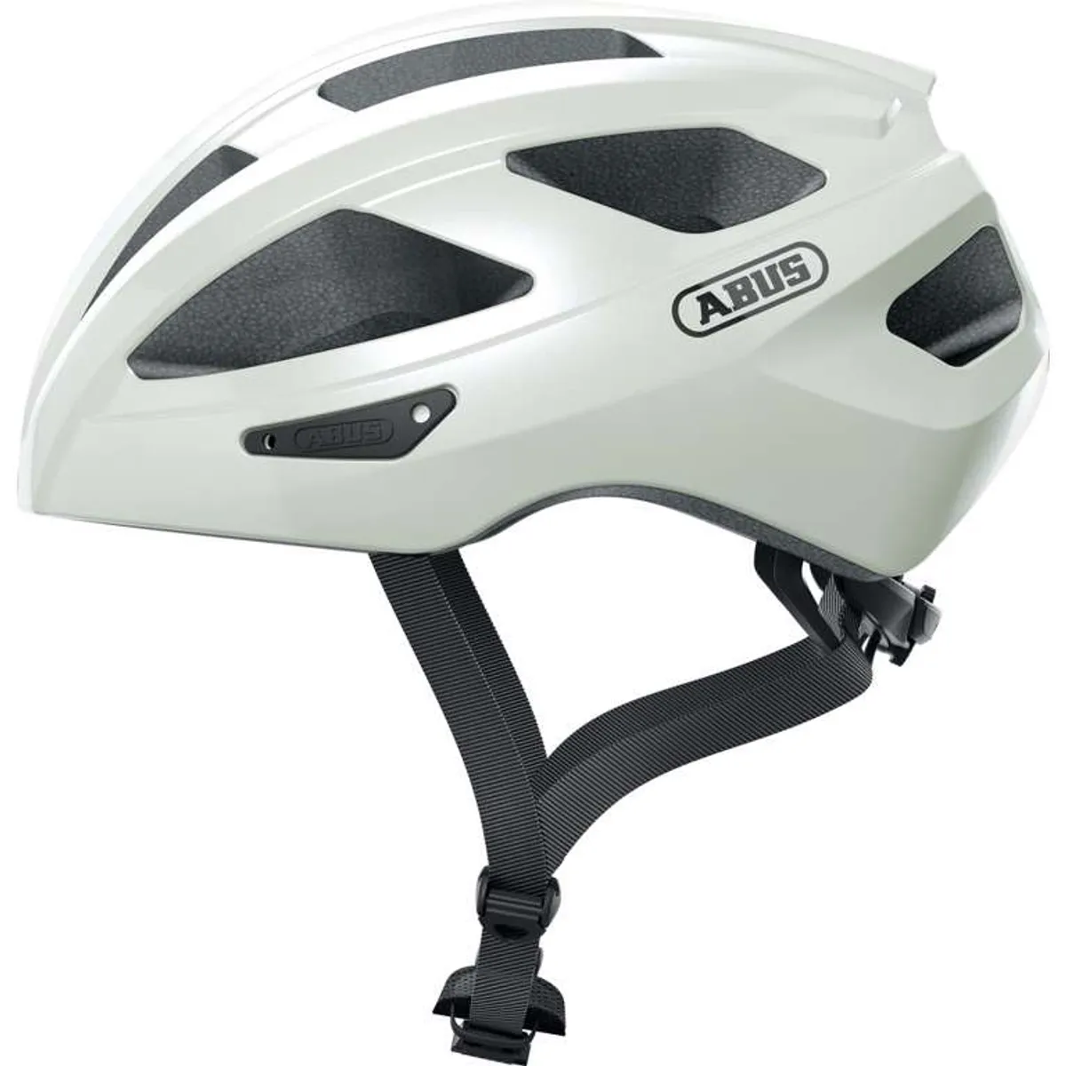 Abus Macator - Cykelhjelm - Pearl white - Str. M