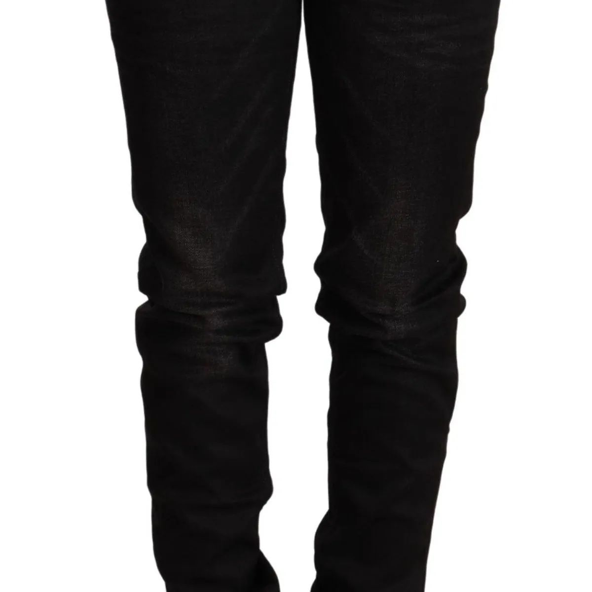 Acht Sleek Black Wash Skinny Jeans