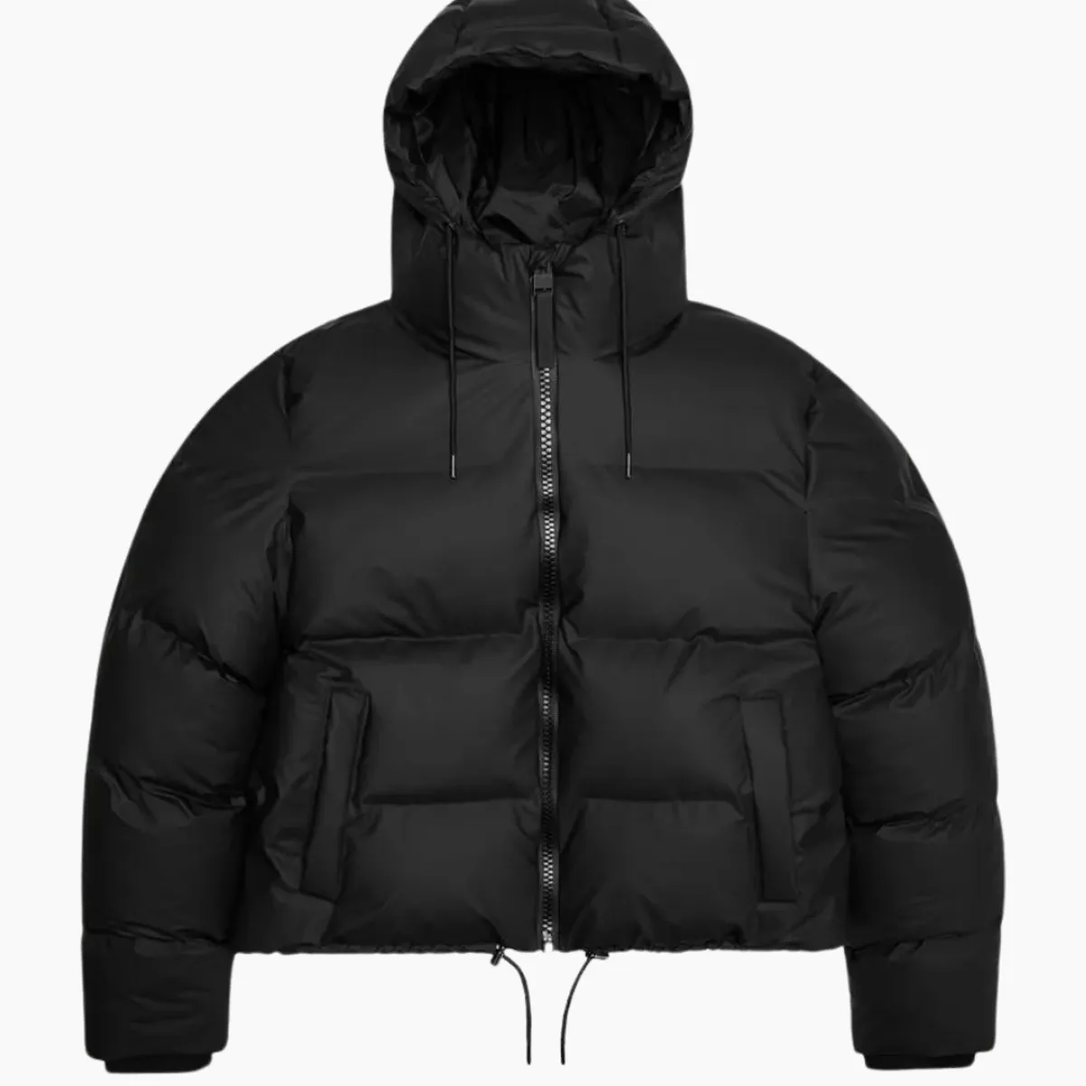 Alta Short Puffer Jacket W3T3 - Black - Rains - Sort M