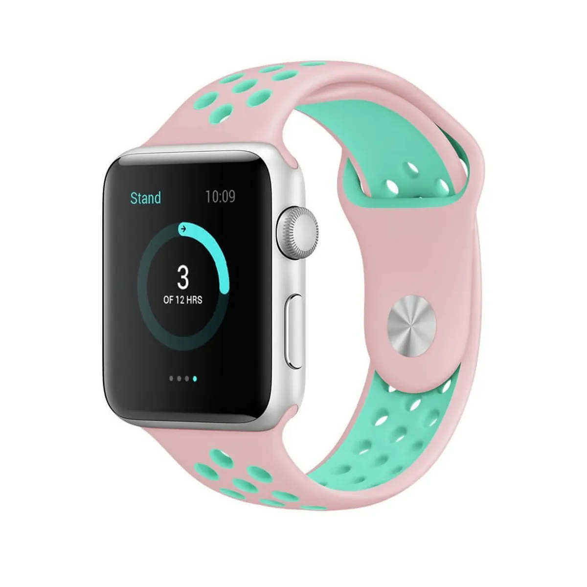 Apple Watch Sports Rem Pink/Grøn (38/40 mm) - iHero