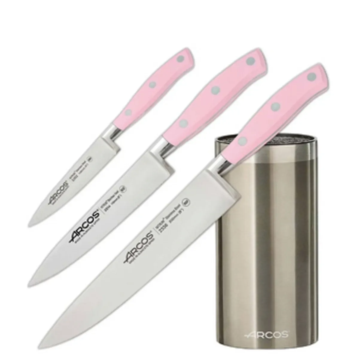 Arcos Pink Knivsæt 3 dele - Arcos