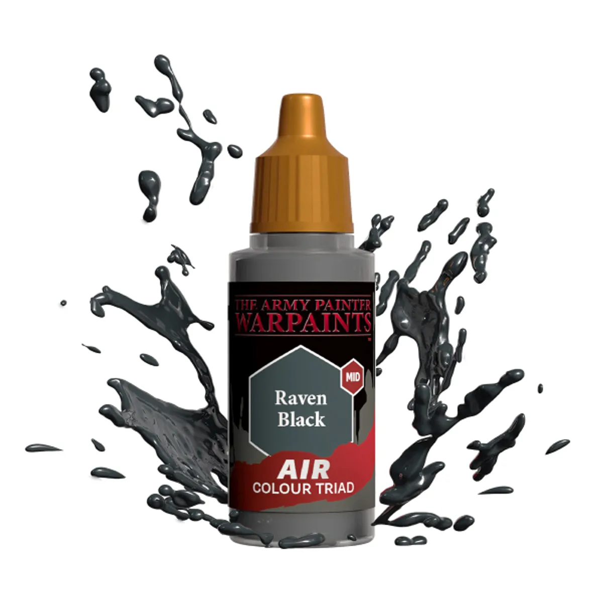 Army Painter Warpaints: Air Acrylics - Raven Black - AW3101