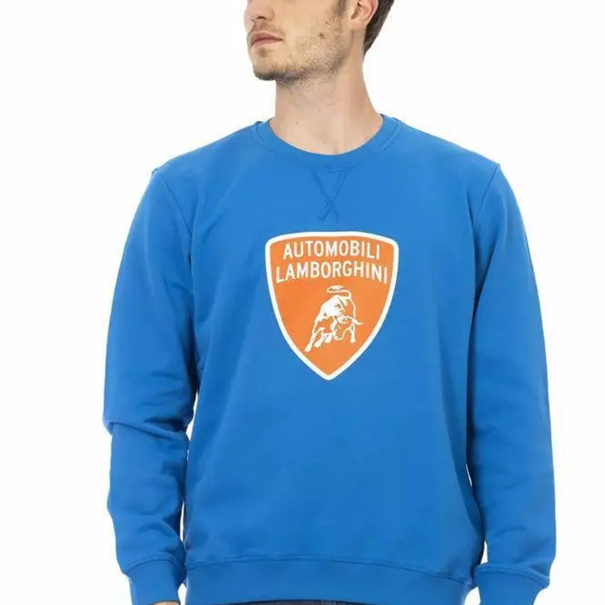 Automobili Lamborghini Blå Bomuld Sweater