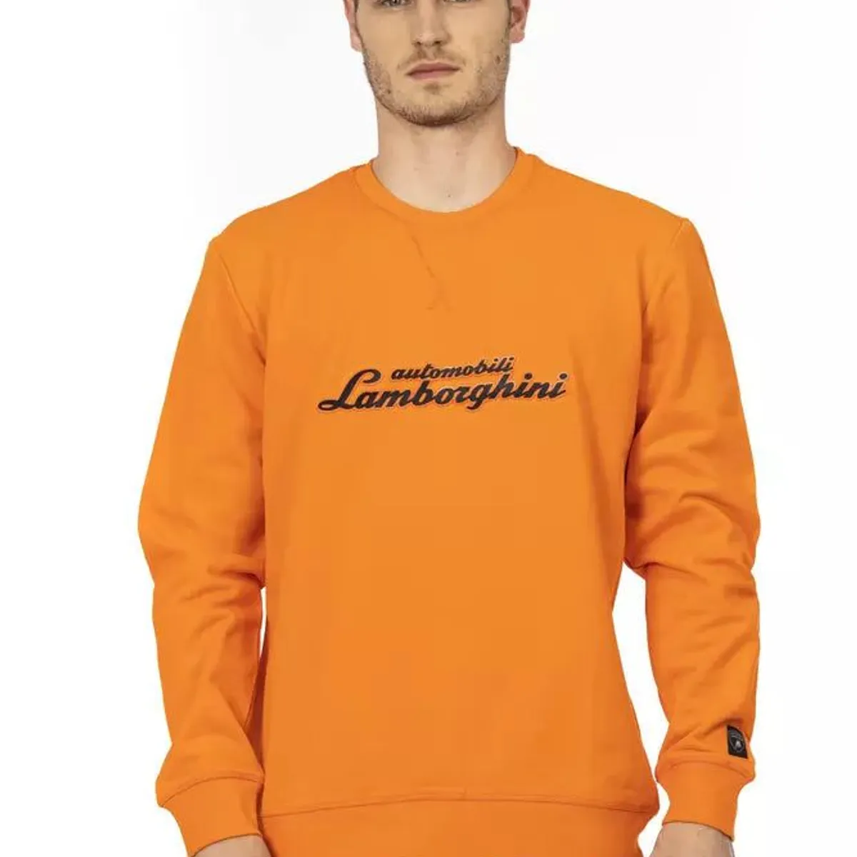 Automobili Lamborghini Orange Bomuld Sweater