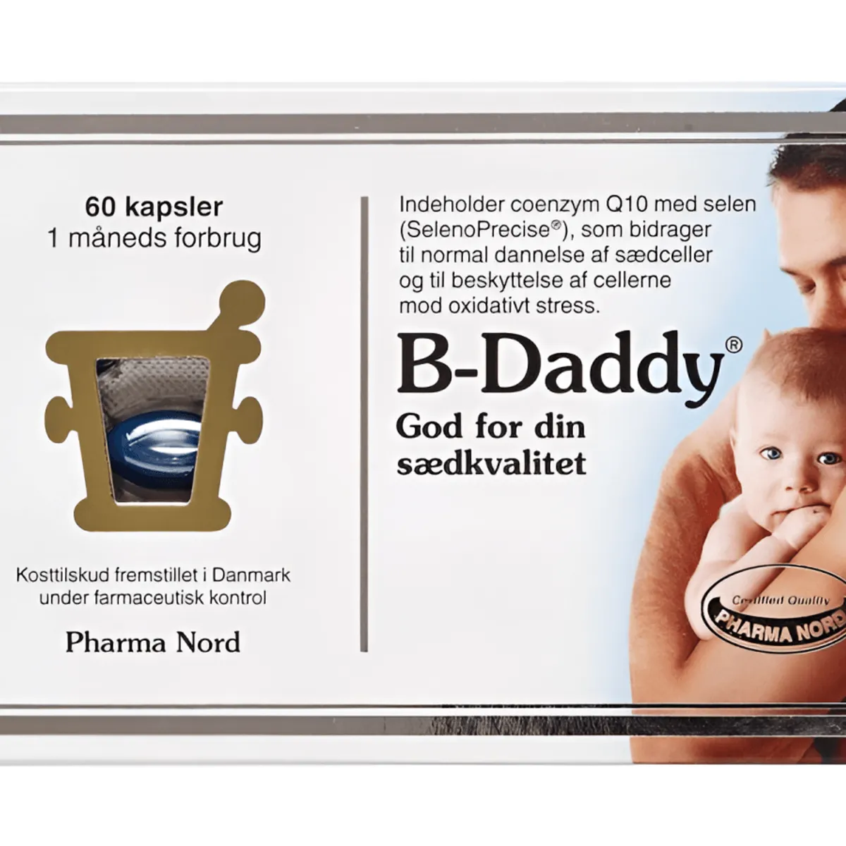 B - Daddy, 60 stk. kapsler til forbedret sædkvalitet, Pharma Nord - Pharma Nord - Vitamins - Buump