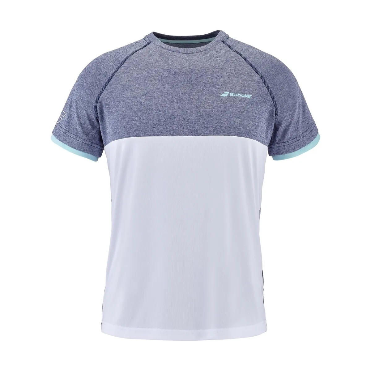 Babolat Play Crew Neck Tee White/Blue