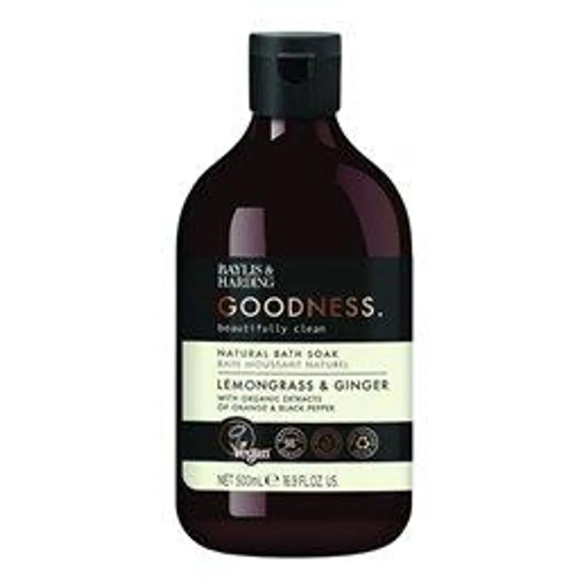 Badesæbe lemongrass & ginger Baylis & Harding Goodness - 500 ml.