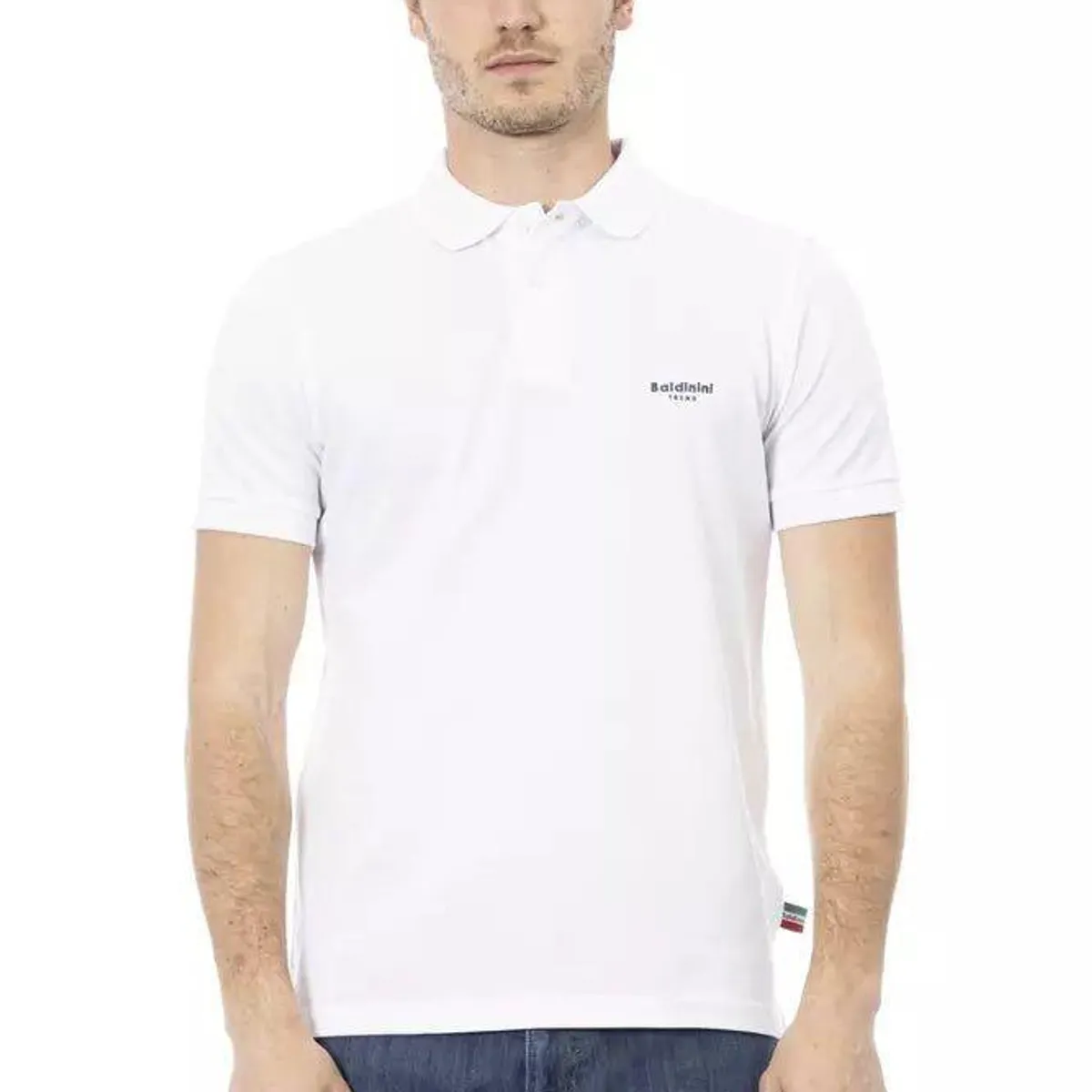 Baldinini Trend Hvid Bomuld Polo Shirt