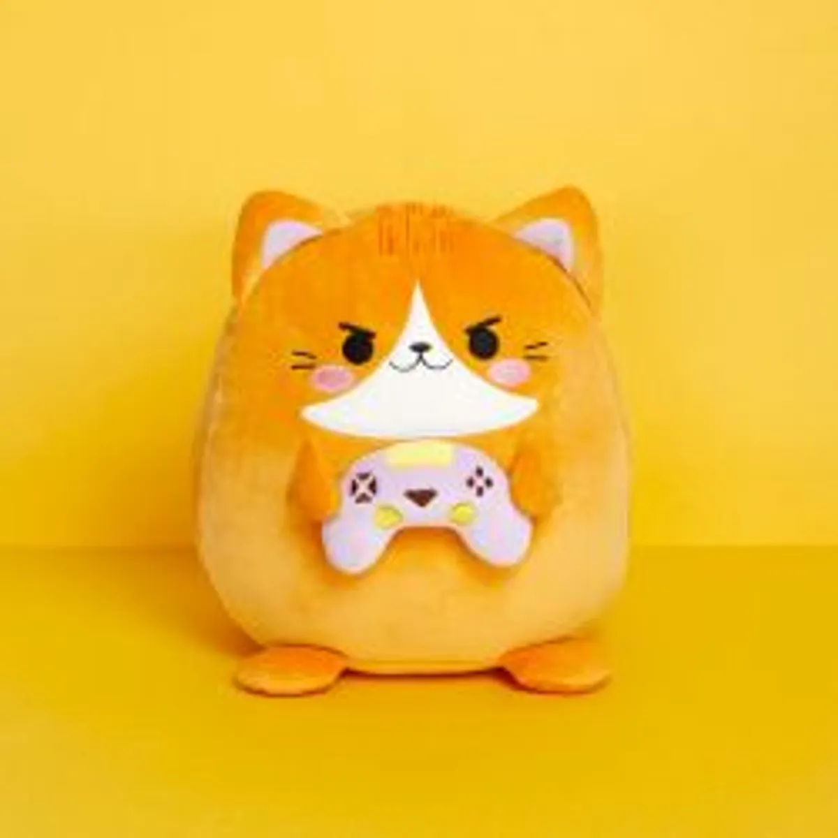 Balvi Cushion,fluffy Kawaii Gamer,orange,polyester - Bamse