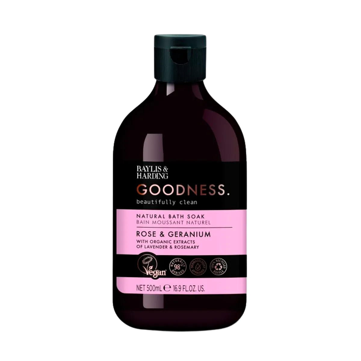 Baylis & Harding Goodness Rose & Geranium Bath Soak (500 ml)