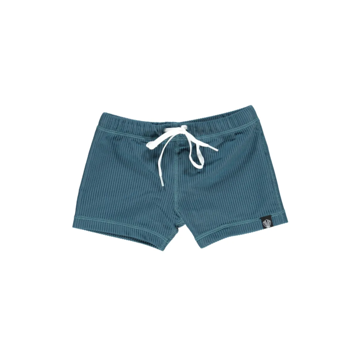 Beach & Bandits UV-badebukser - Ocean ribbed pacific blue