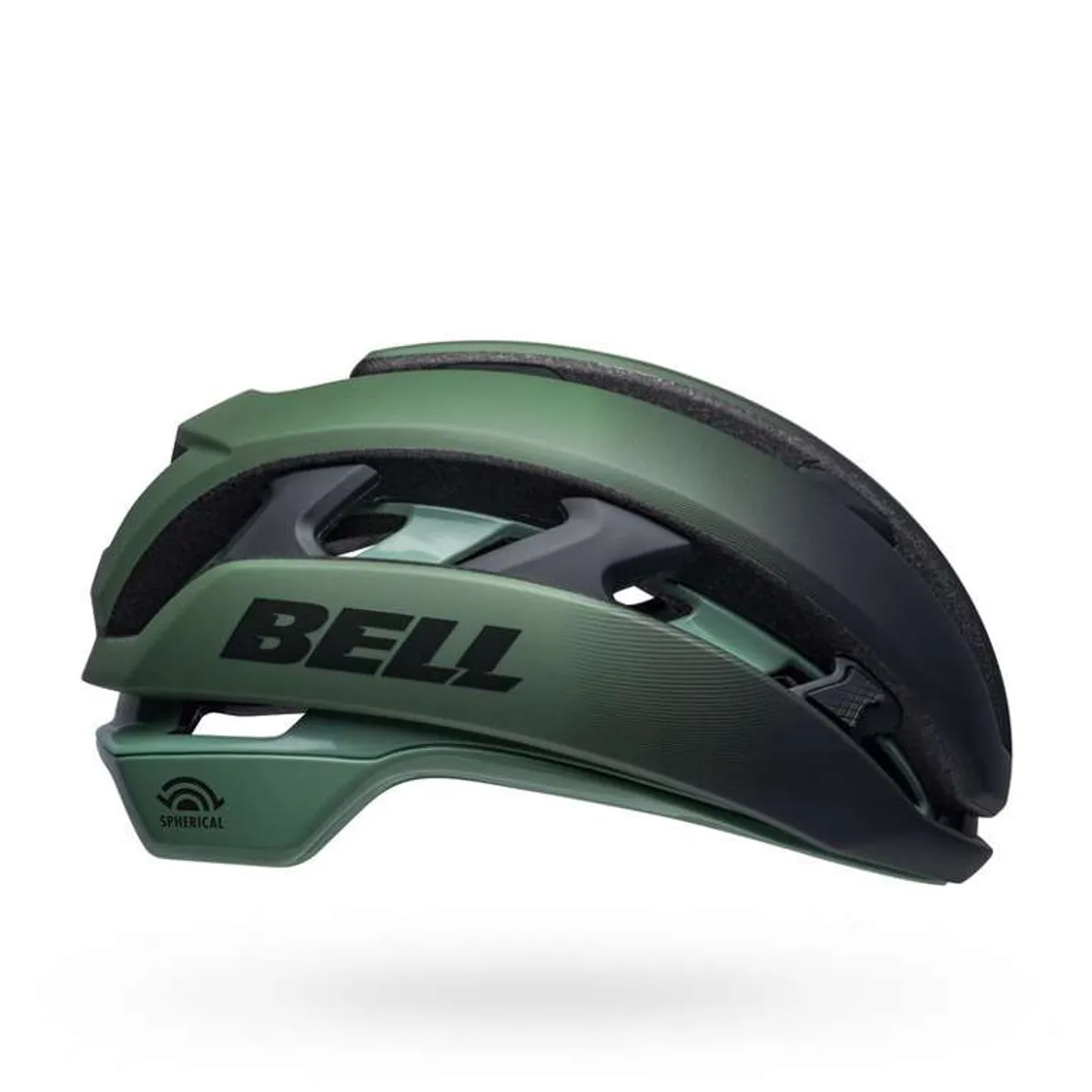 Bell XR Spherical - Cykelhjelm Road - Str. 55-59 cm - Mat glossy grøn