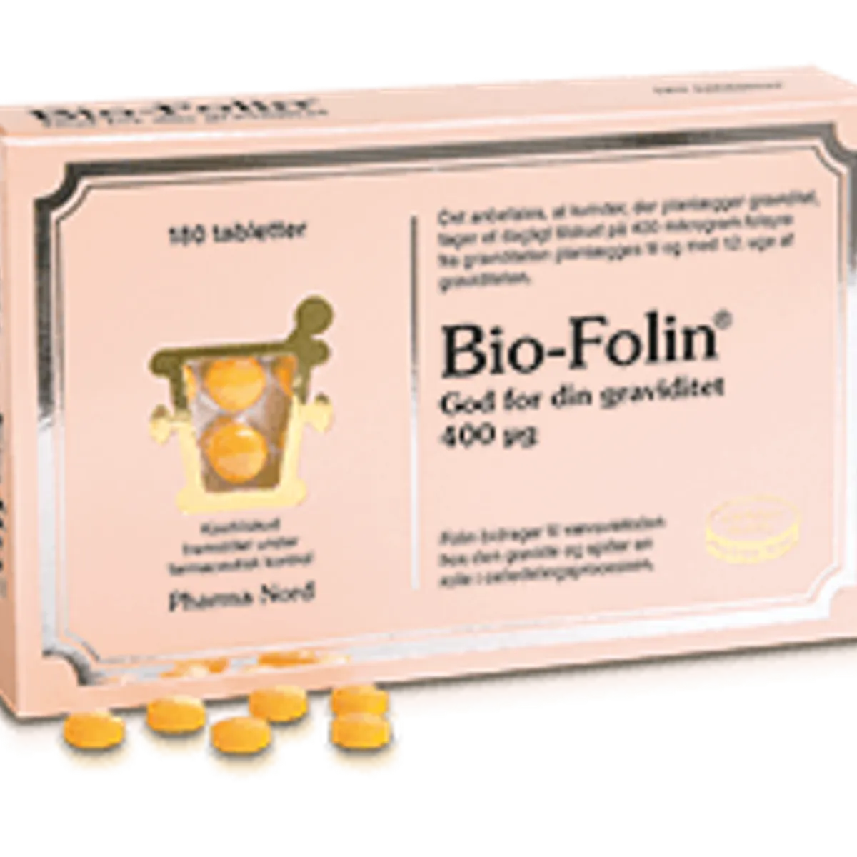 Bio - Folin (Folsyre) 400 mg, 180 tabletter, Pharma Nord - Pharma Nord - Vitamins - Buump