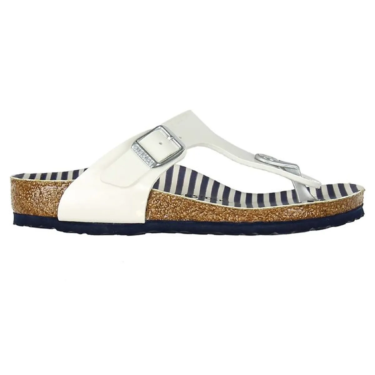 Birkenstock Sandaler - Gizeh - Nautical Stripes White