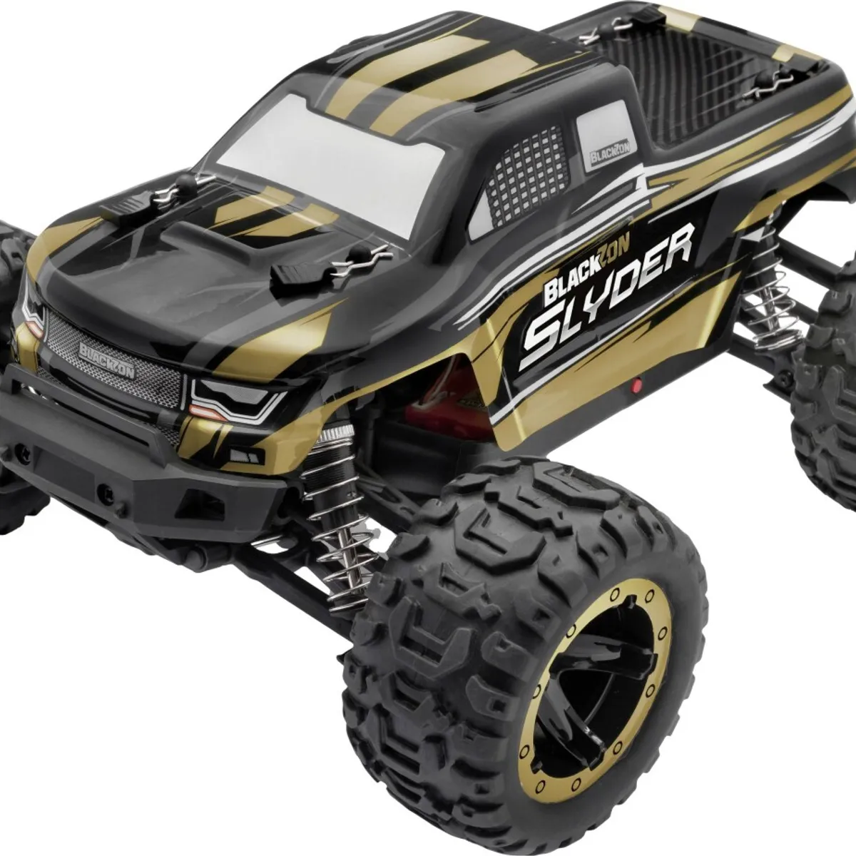 Blackzon - Fjernstyret Monster Truck - Slyder - 1:16 - Sort Guld