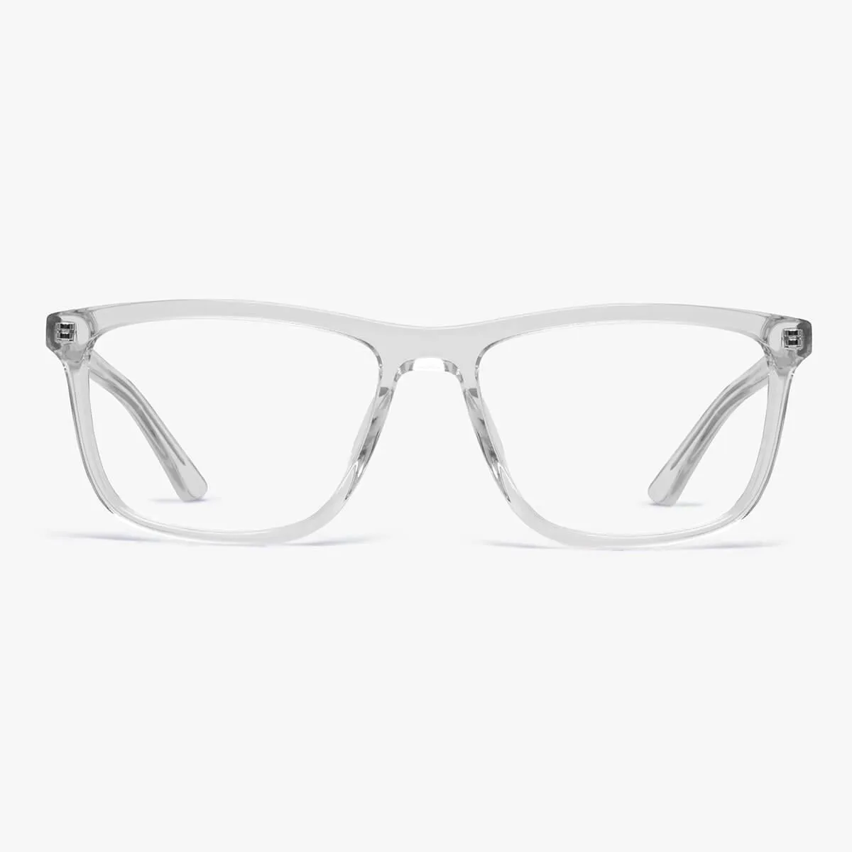 Blue light briller +3.5 -Women's Oslo Crystal White - Luxreaders