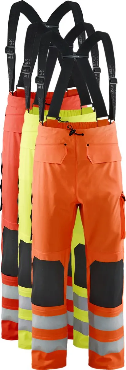 Blåkläder 1302 High Vis Regnbuks LEVEL 2 / High Vis Regnbuks LEVEL 2 - 2XL - High Vis Rød