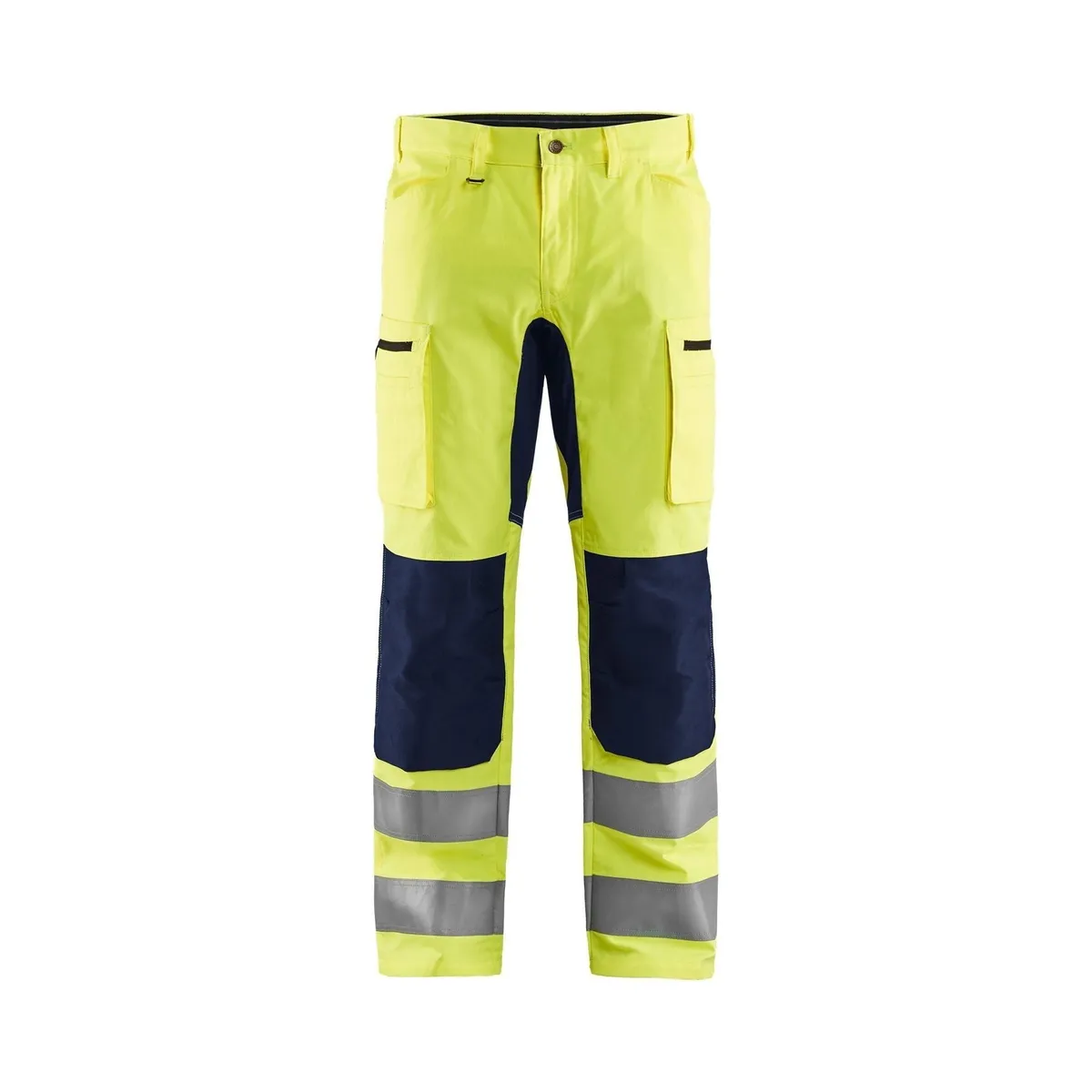 BLÅKLÄDER 1585 High Vis Buks med stretch - High Vis Gul/Marineblå herre