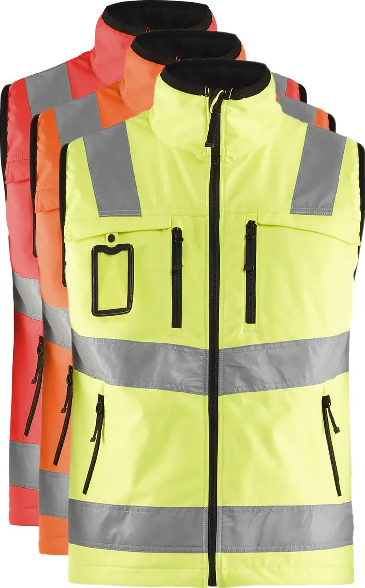 Blåkläder 3049 High Vis Softshell Vest / High Vis Softshell Vest - 3XL - High Vis Orange