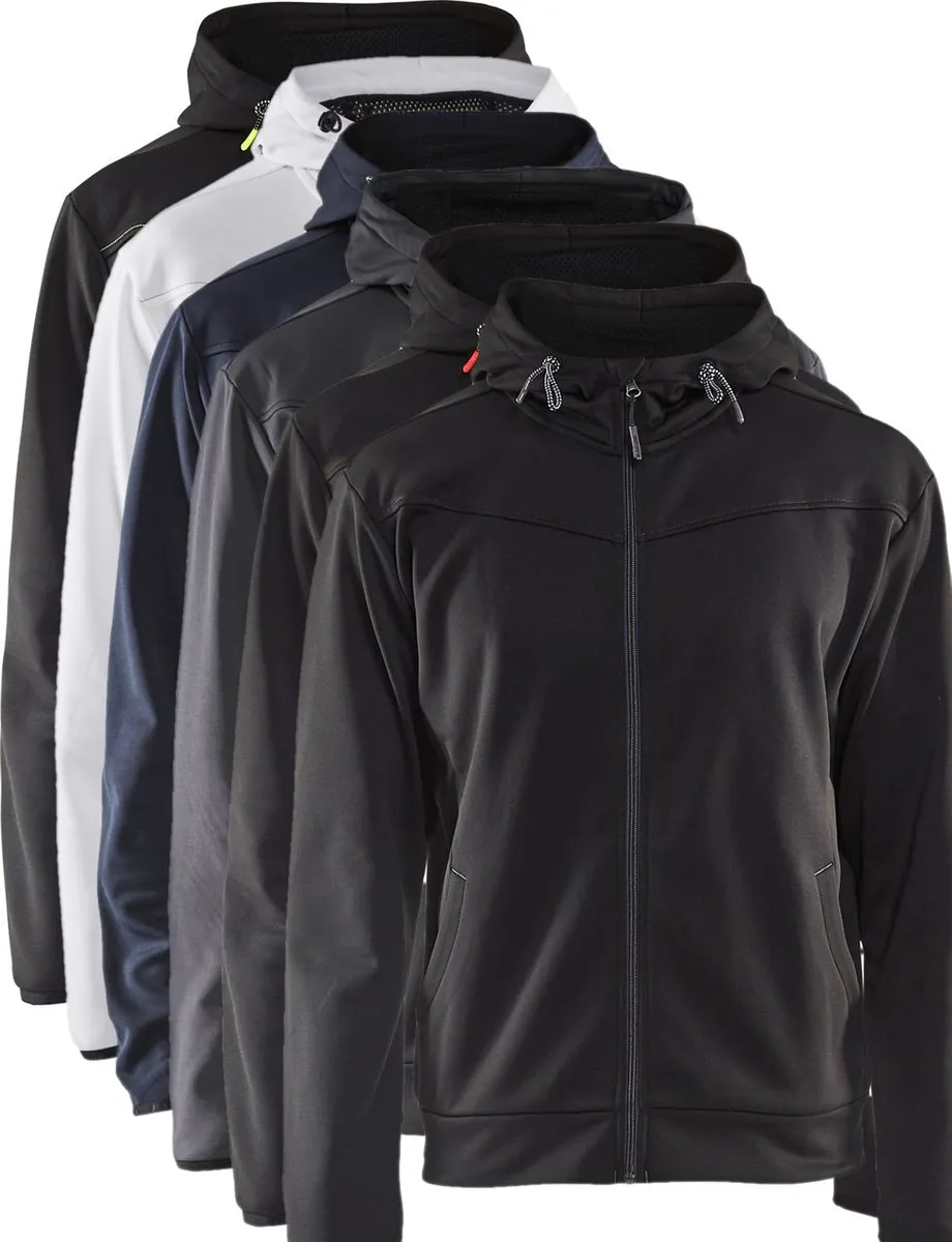 Blåkläder 3363 Hættetrøje full zip / Hættetrøje full zip - 3XL - Mørk Marineblå/Sort