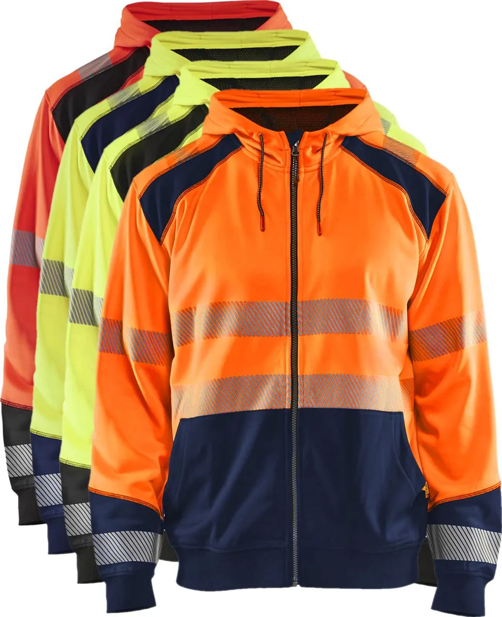 Blåkläder 3546 High vis hættetrøje / High vis hættetrøje - 2XL - High Vis Gul/Sort