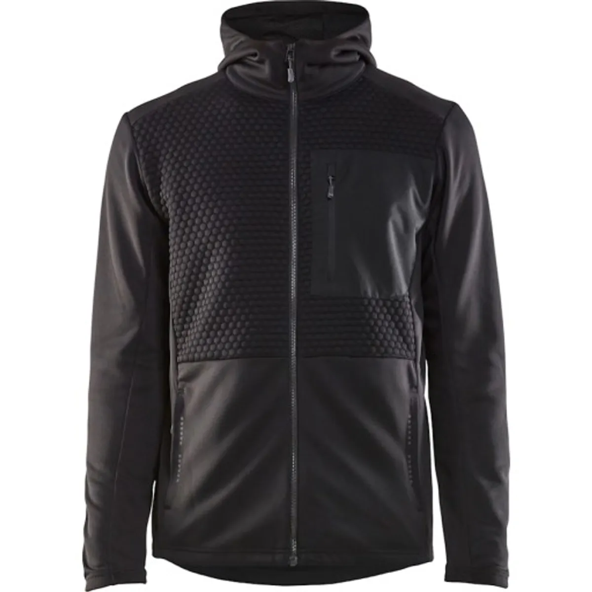 Blåkläder hættetrøje 35402526, Full Zip, Sort, str. XS