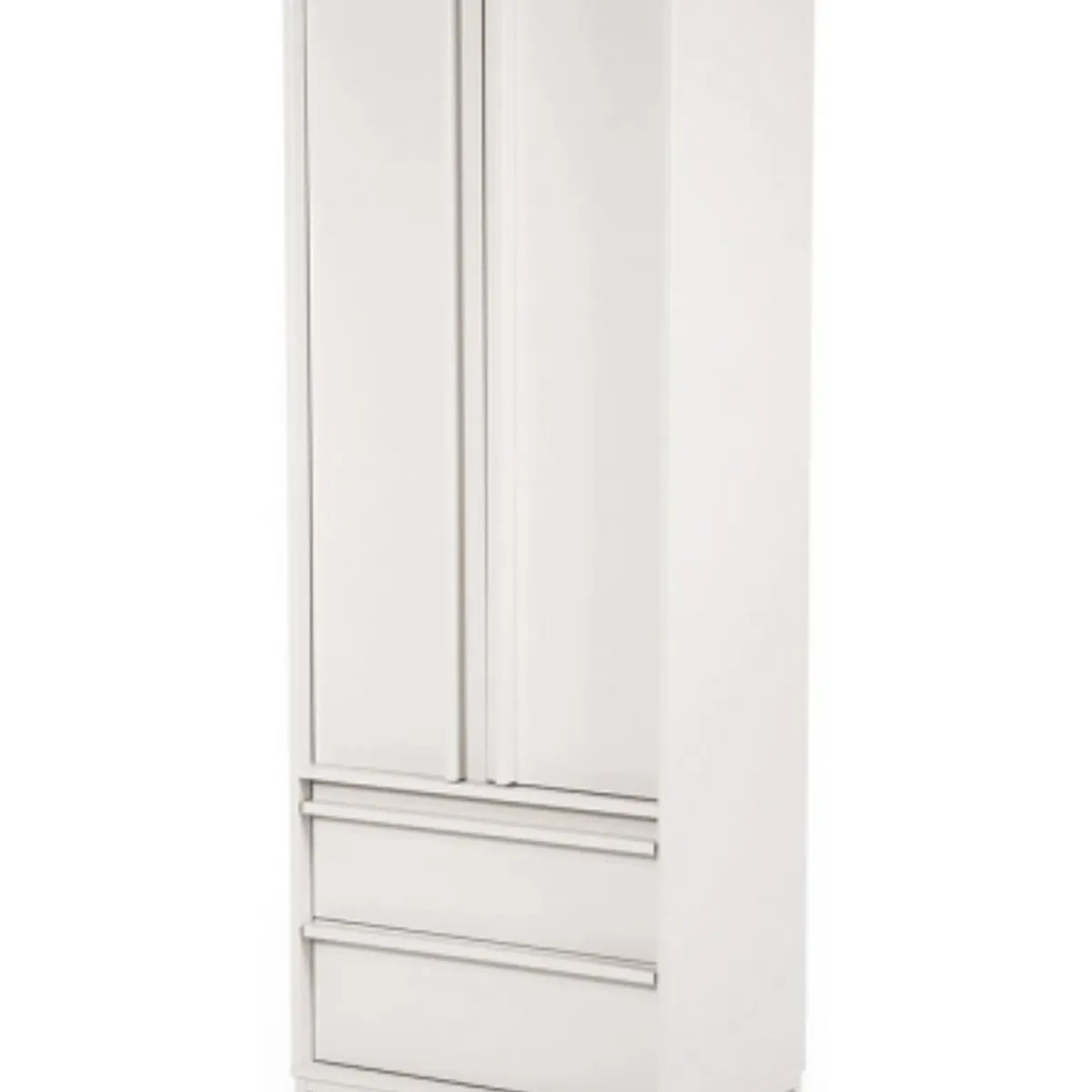 Boaz vitrineskab i stål og MDf H180 cm - Beige