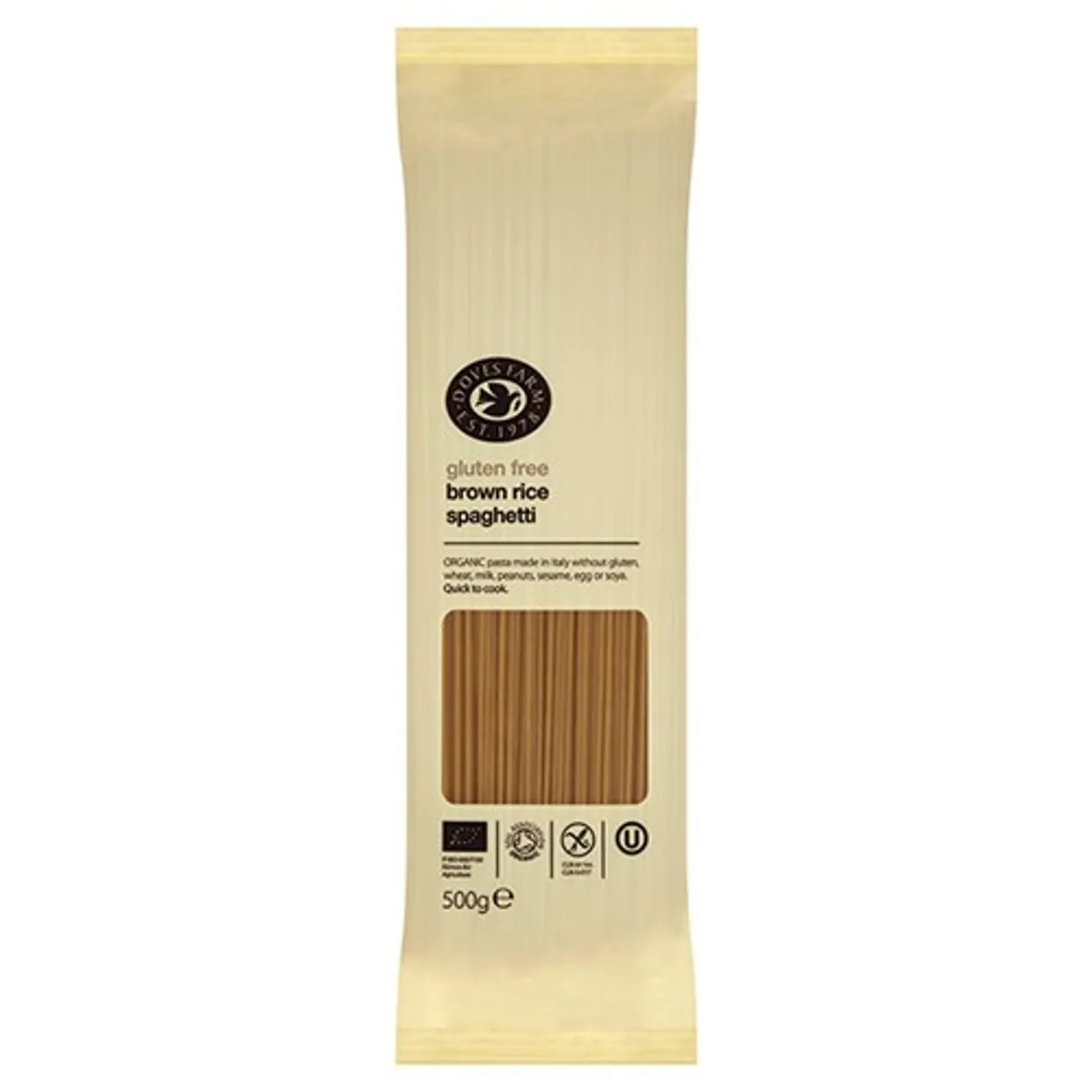 Brun Ris Spaghetti gl.fri, Doves Økologisk- 500 gr - Doves Farm