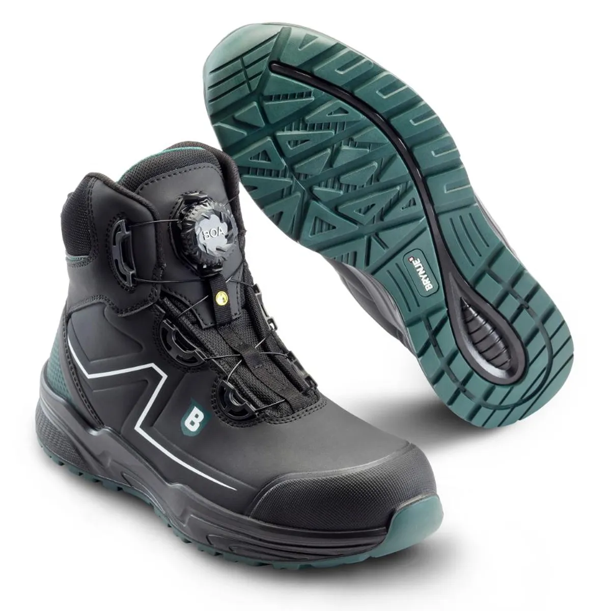 Brynje 307 Green Way Low Boot S3 SRC sort 48