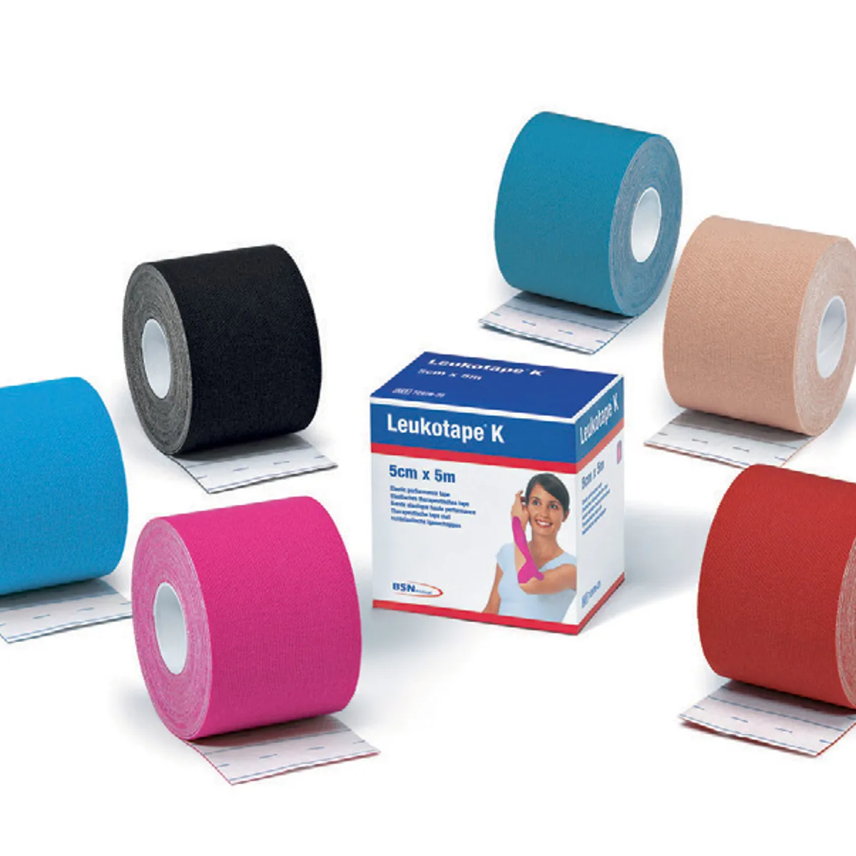 BSN Kinesiologi Tape (5cm x 5m) Rød