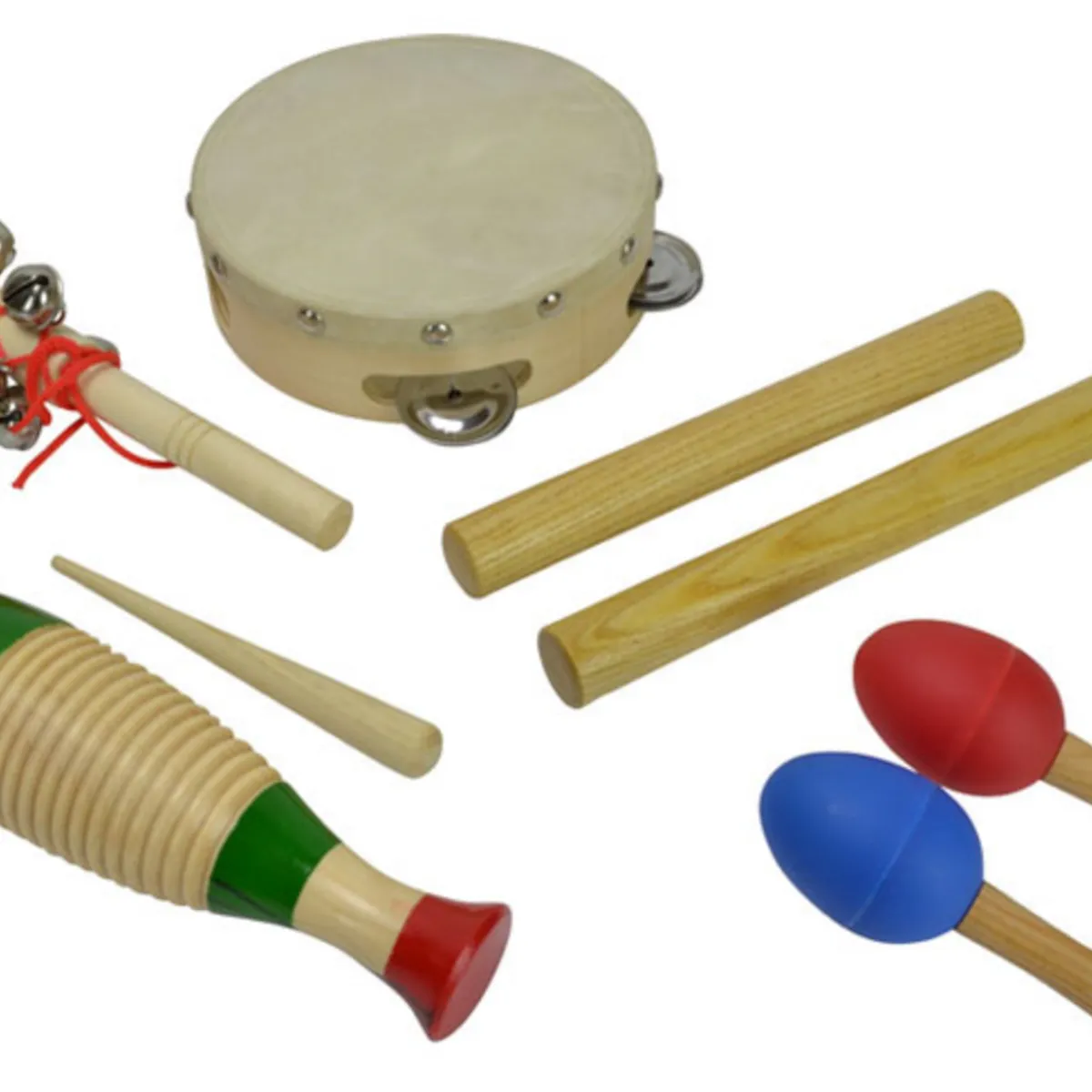 Børne Percussion Sæt Med 5 Dele