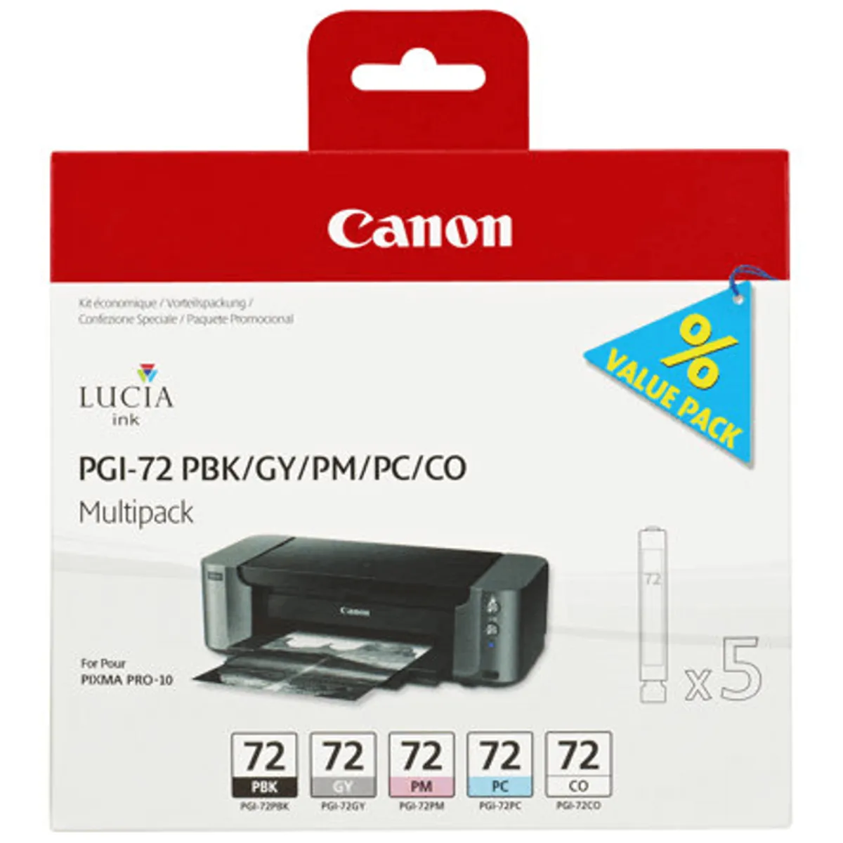 Canon Blæk Pgi-72 Foto-sampak