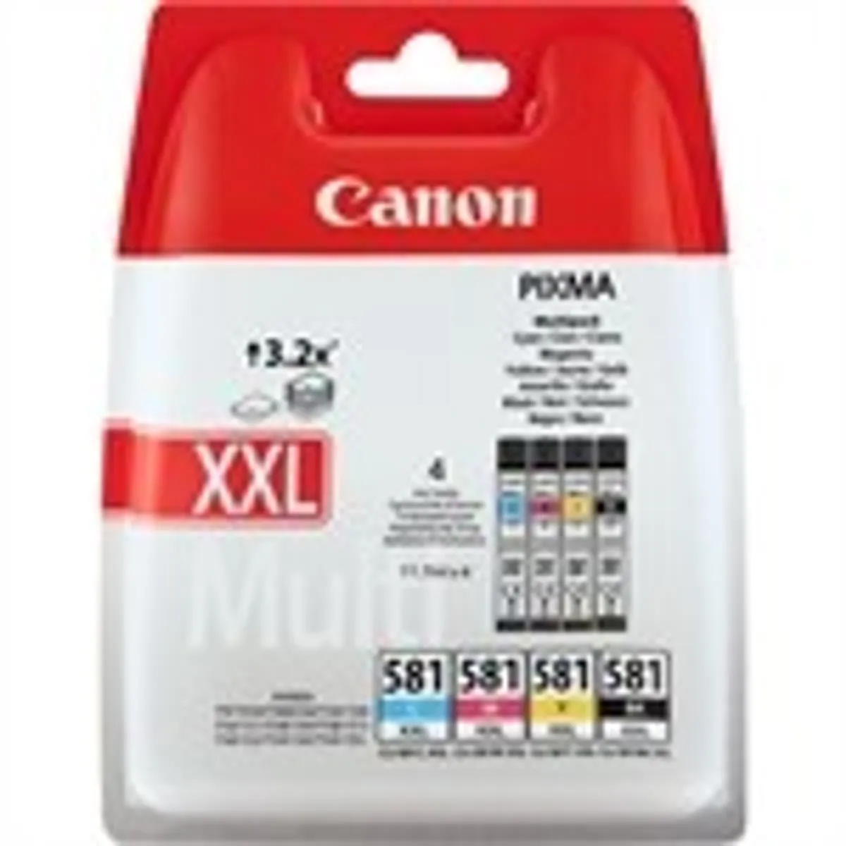 Canon CLI-581XXL Multi Pack BK/C/M/Y Original