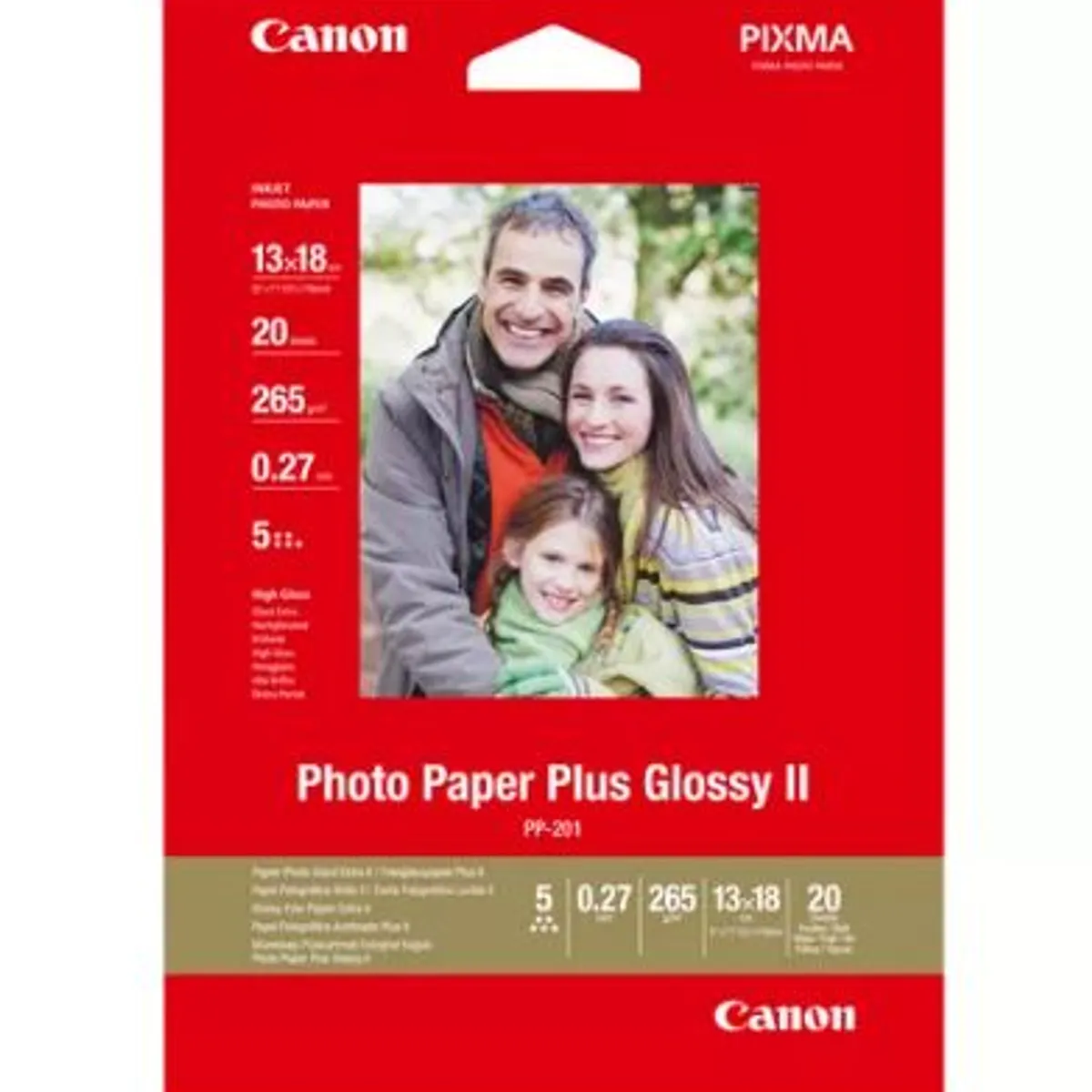 Canon photopaper plus glossy II PP201 13x18 265g 20 stk