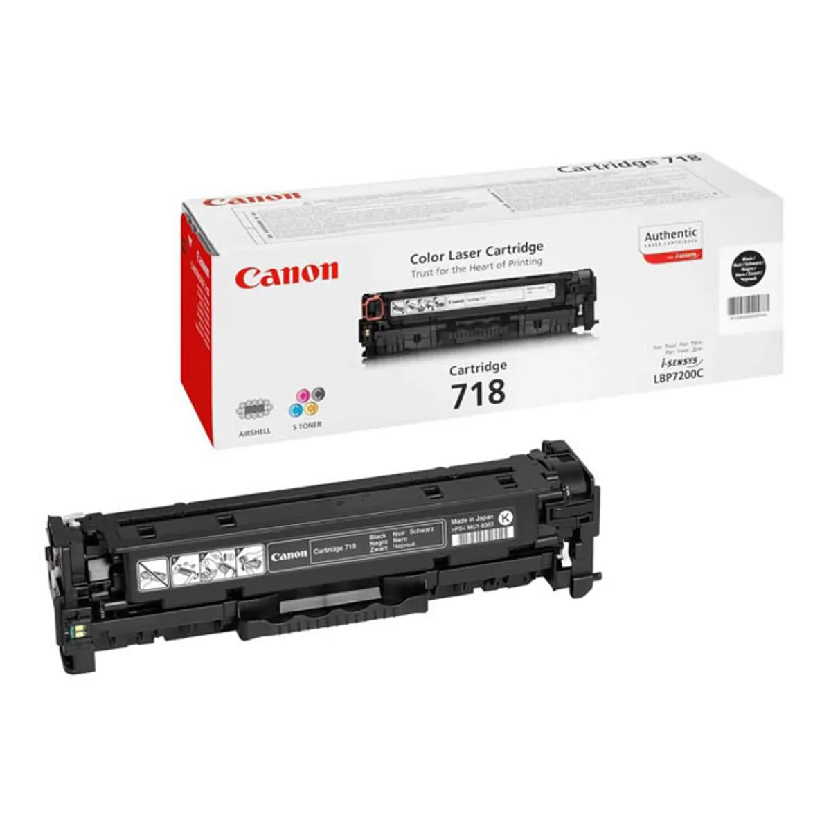 Canon Toner 718bk Sort