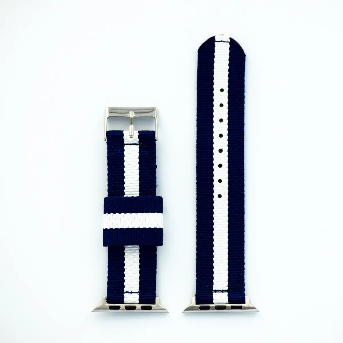 CarloA Blå/hvid "Navy"" 42/44 mm