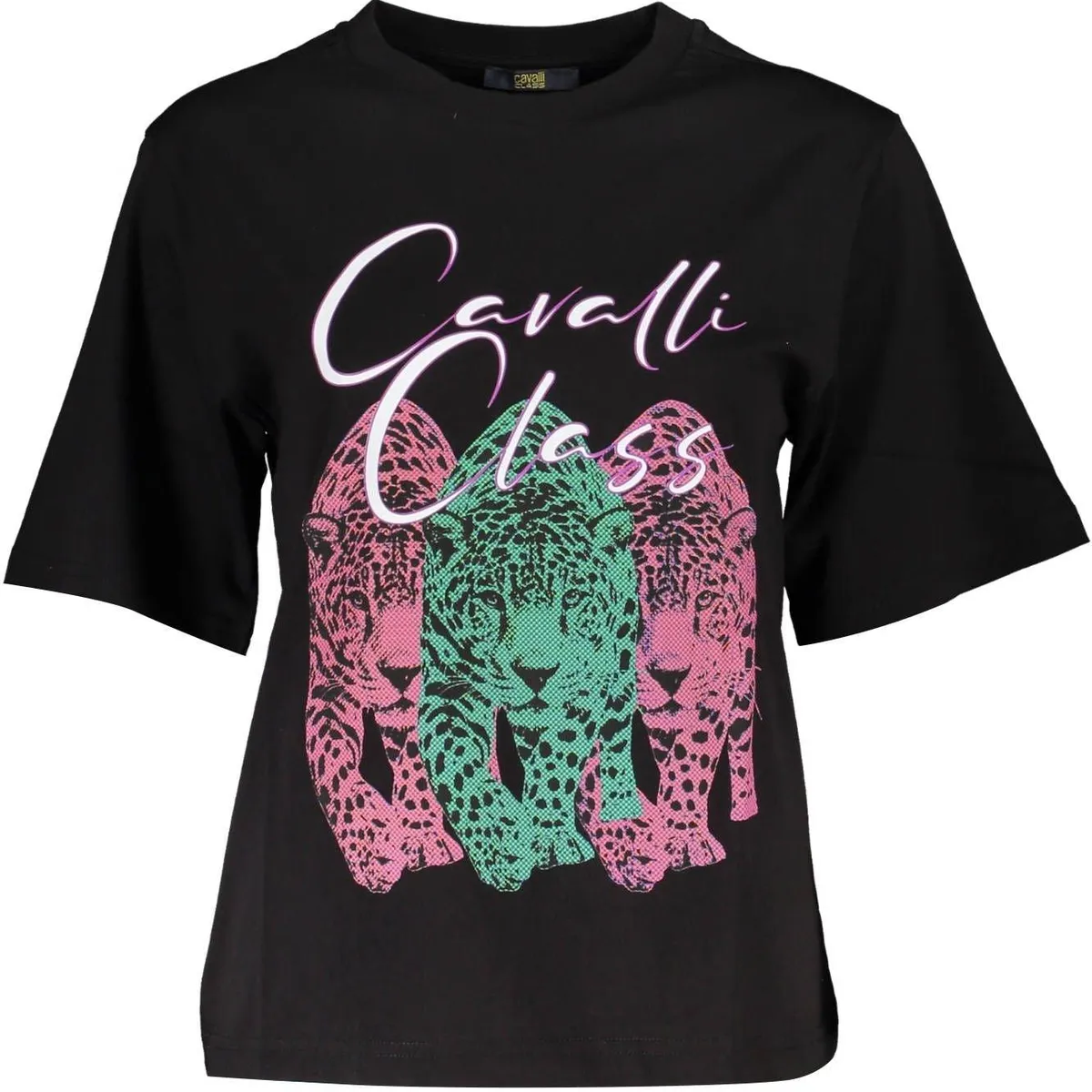 Cavalli Class Chic Slim Fit Tee with Iconic Print