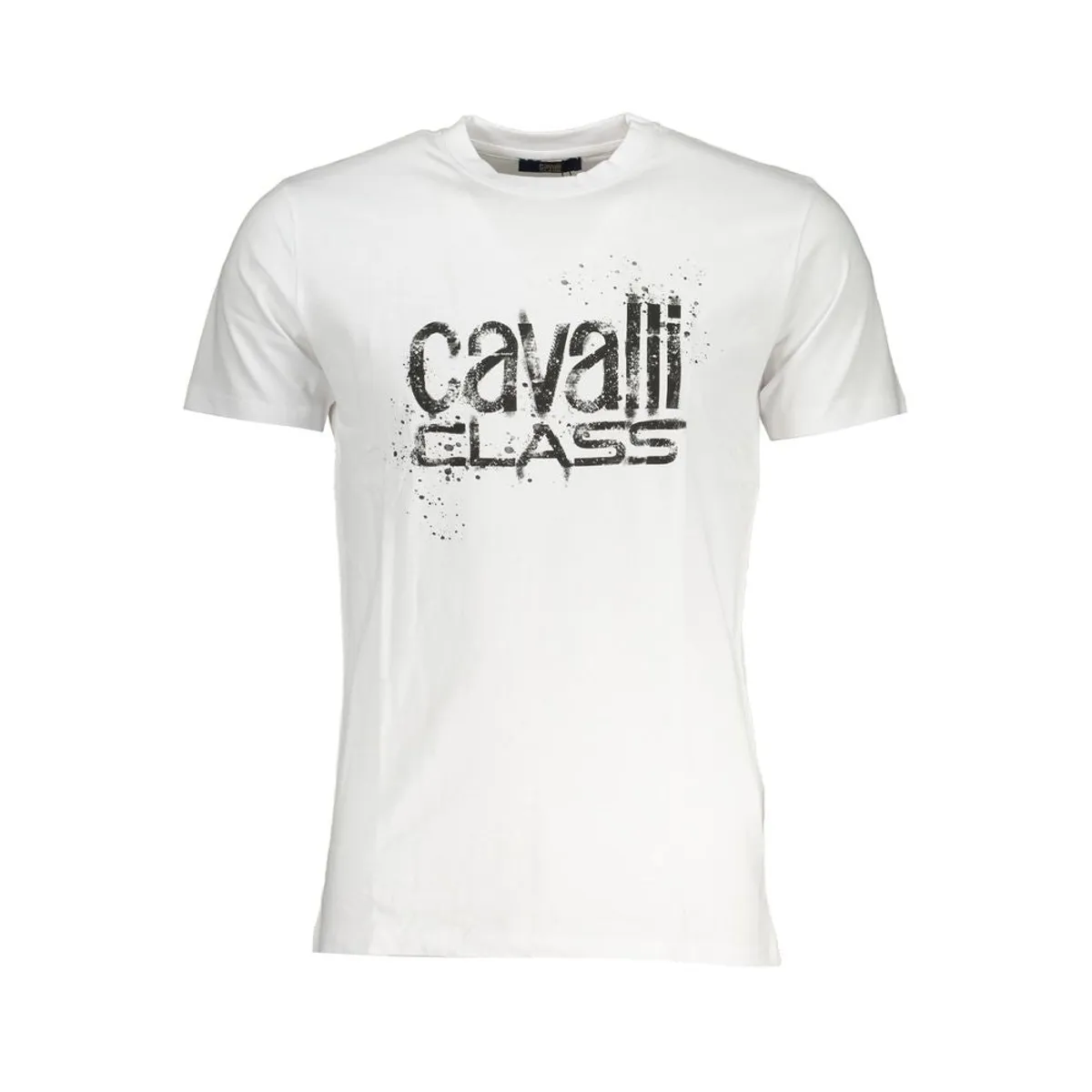 Cavalli Class Hvid Cotton T-Shirt