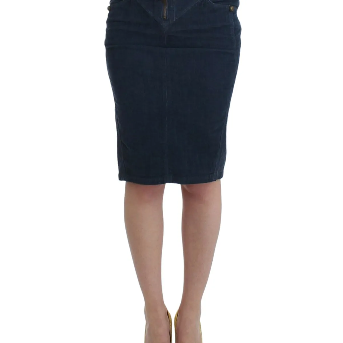 Cavalli Elegant Blue Pencil Skirt