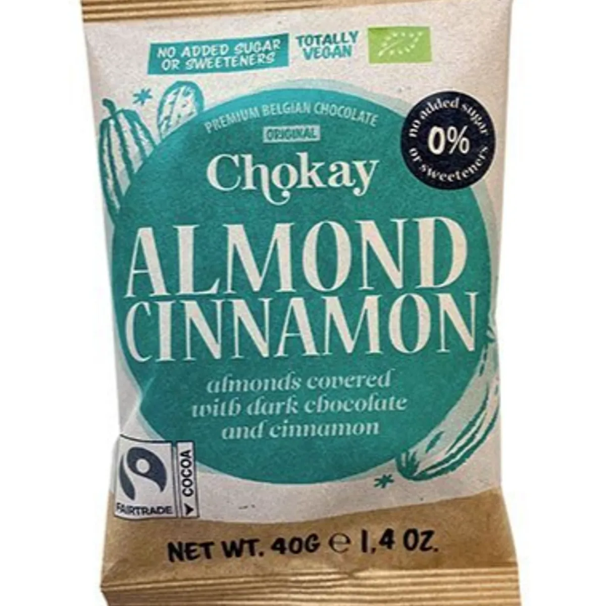 Chokay Snack bite Almond Cinnamon Ø, 40g